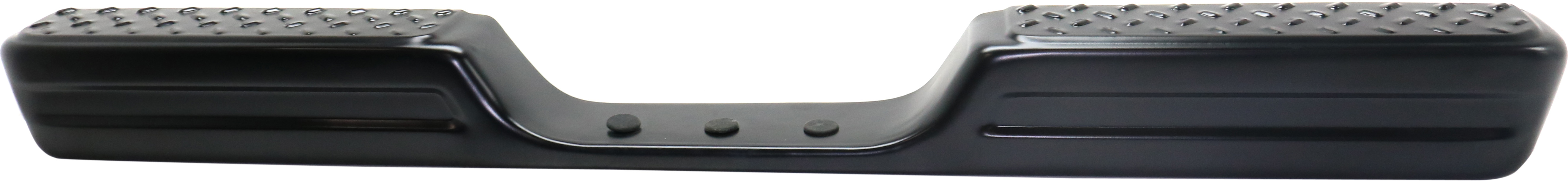 AM TOYOTA PICKUP 84-88 STEP BUMPER FACE BAR ONLY w o Pad and Pad Provision w o Mounting Bracket Black All Cab Types 1 Piece Step Type w o Step Pad SKU RT82560009 OEM 002283586001