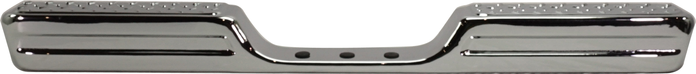 AM TOYOTA PICKUP 84-88 STEP BUMPER FACE BAR ONLY w o Pad and Pad Provision w o Mounting Bracket Chrome All Cab Types 1 Piece Step Type w o Step Pad SKU RT82560011 OEM 002283586013