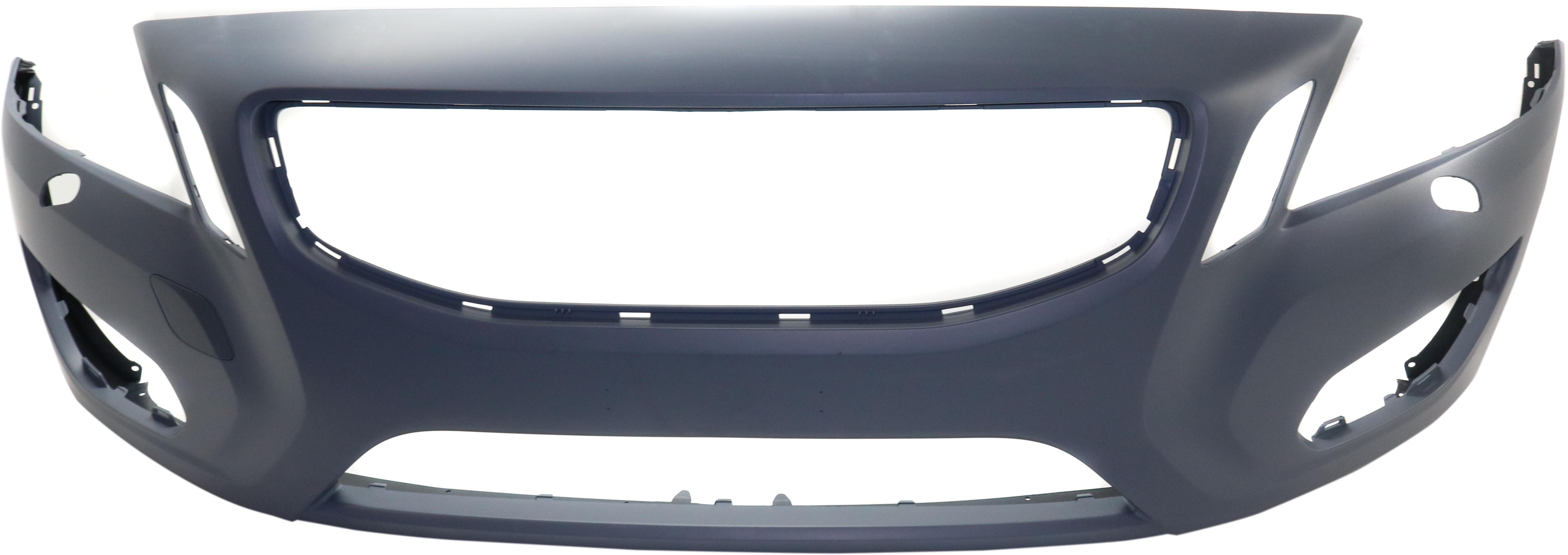 AM S60-12-13 FRONT BUMPER COVER Primed R Design Model w HLW Holes w Tow Hook Cover SKU RV01030003P OEM 398096081