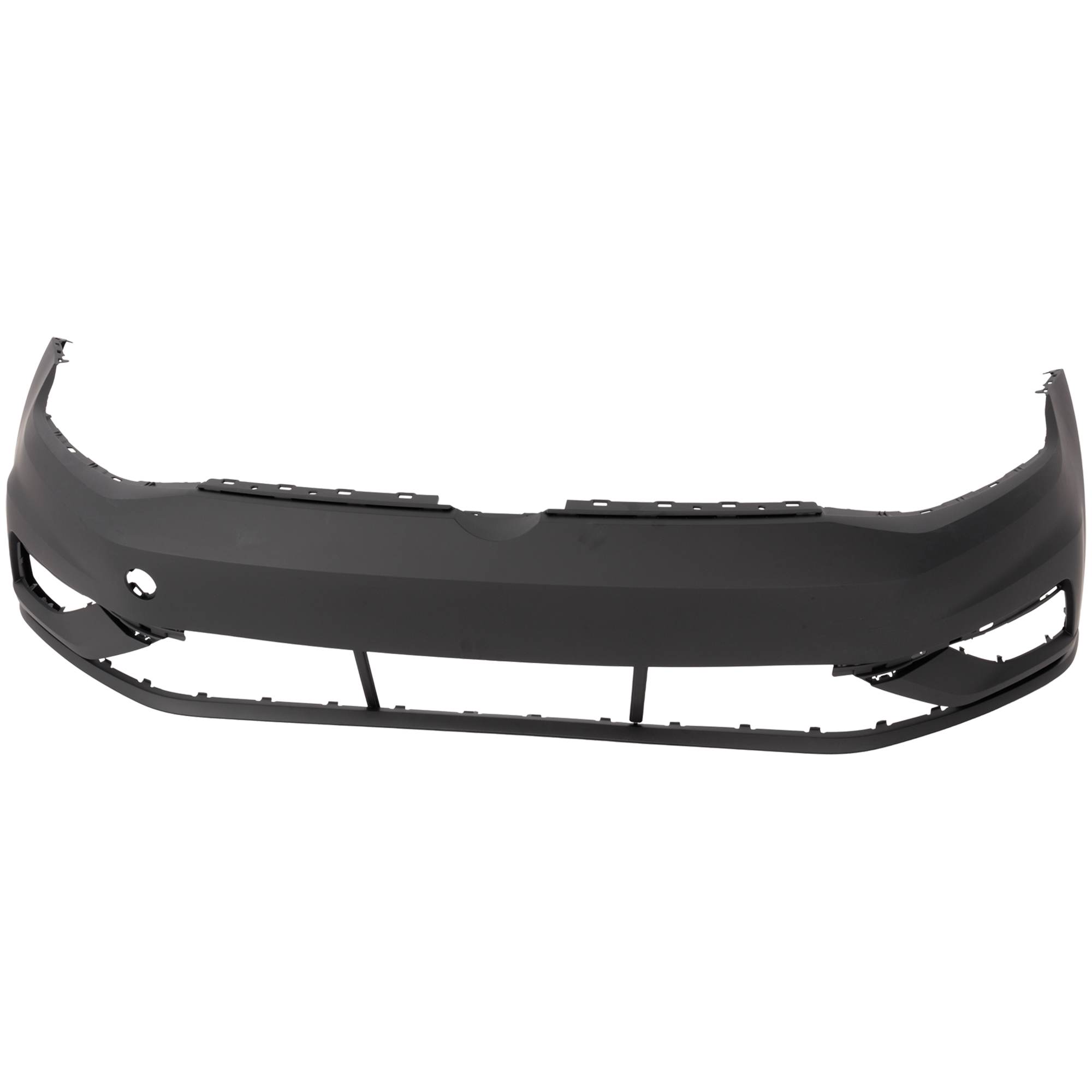 AM GOLF 18-21 FRONT BUMPER COVER Primed w o Parallel Park Assist Sensor Holes SKU RV01030039P Partslink VW1000238 OEM 5GM807217AFGRU