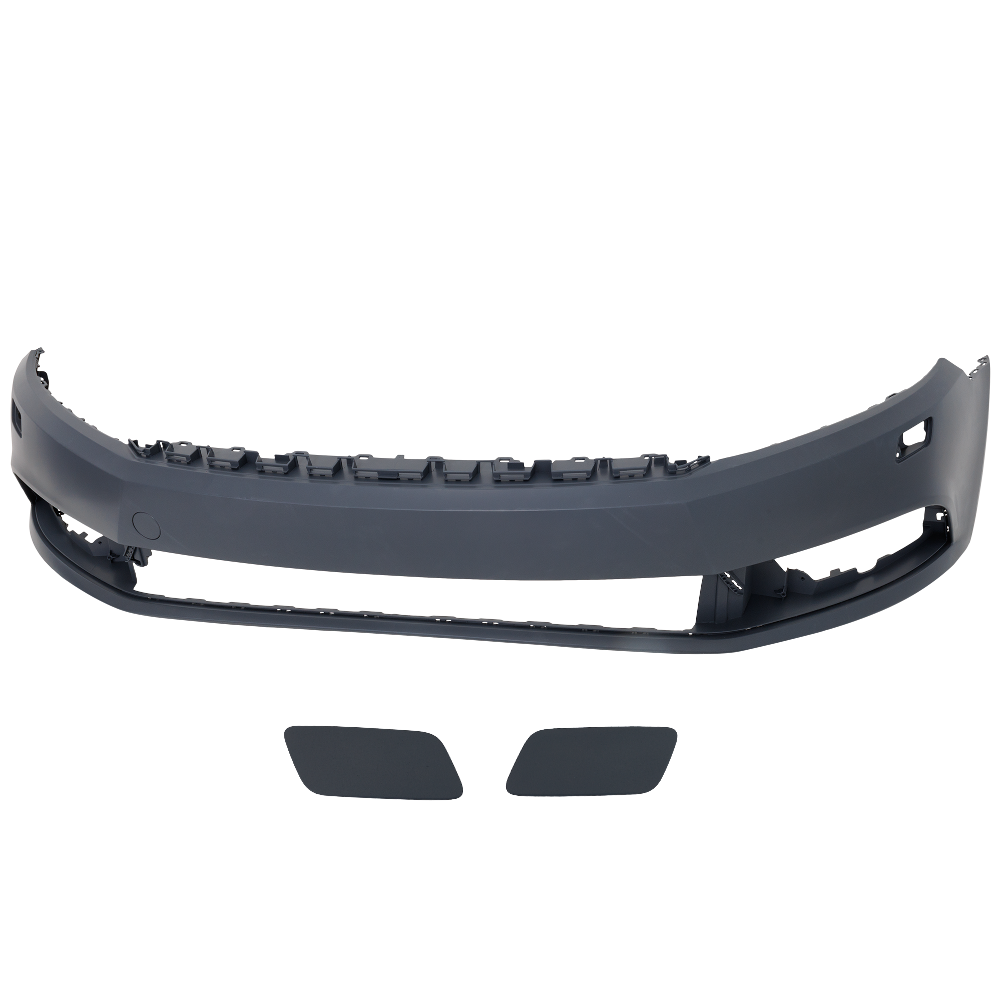 AM CC 13-17 FRONT BUMPER COVER Primed w o Park Assist Sensor Holes Exclude R Line R Line Executive Models SKU RV01030043P Partslink VW1000205 OEM 3C8807221FGRU