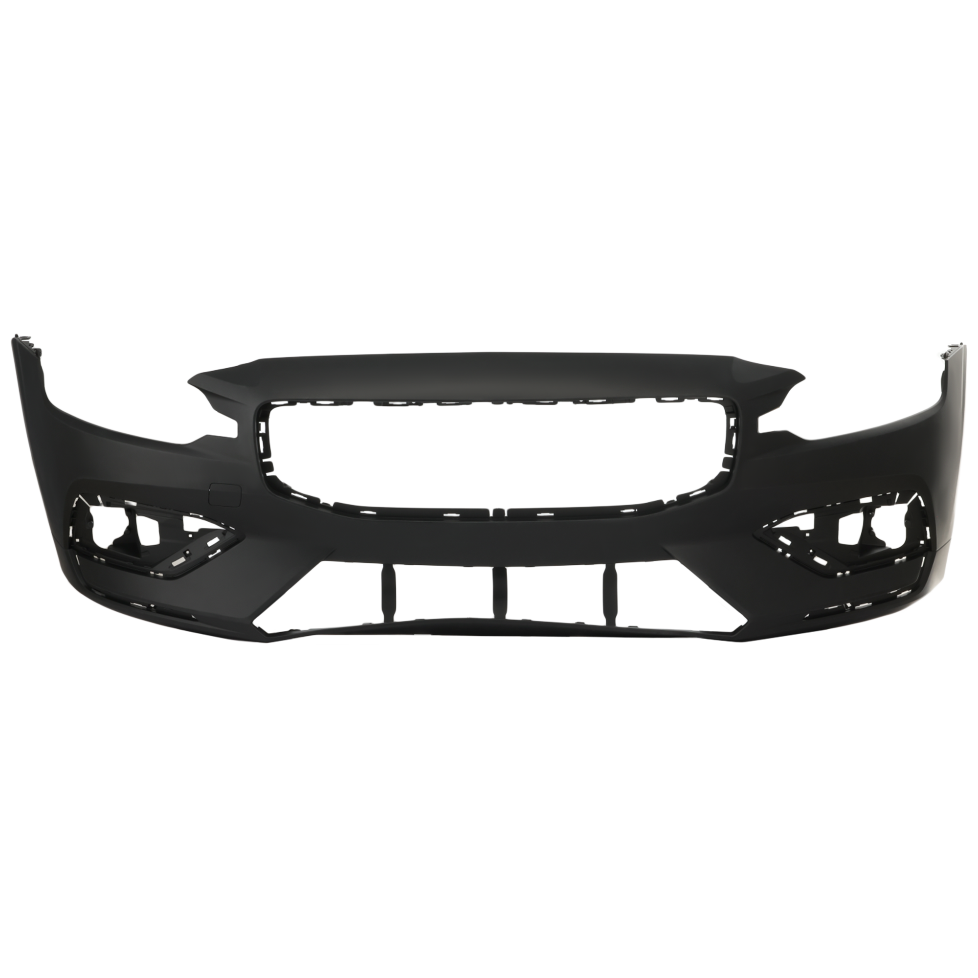 AM S60 V60-19-21 FRONT BUMPER COVER Primed w o Headlight Washer Holes w o Parallel Park Assist Sensor Holes Exc. R Design Model SKU RV01030046P Partslink VO1000248 OEM 397964230-36011940