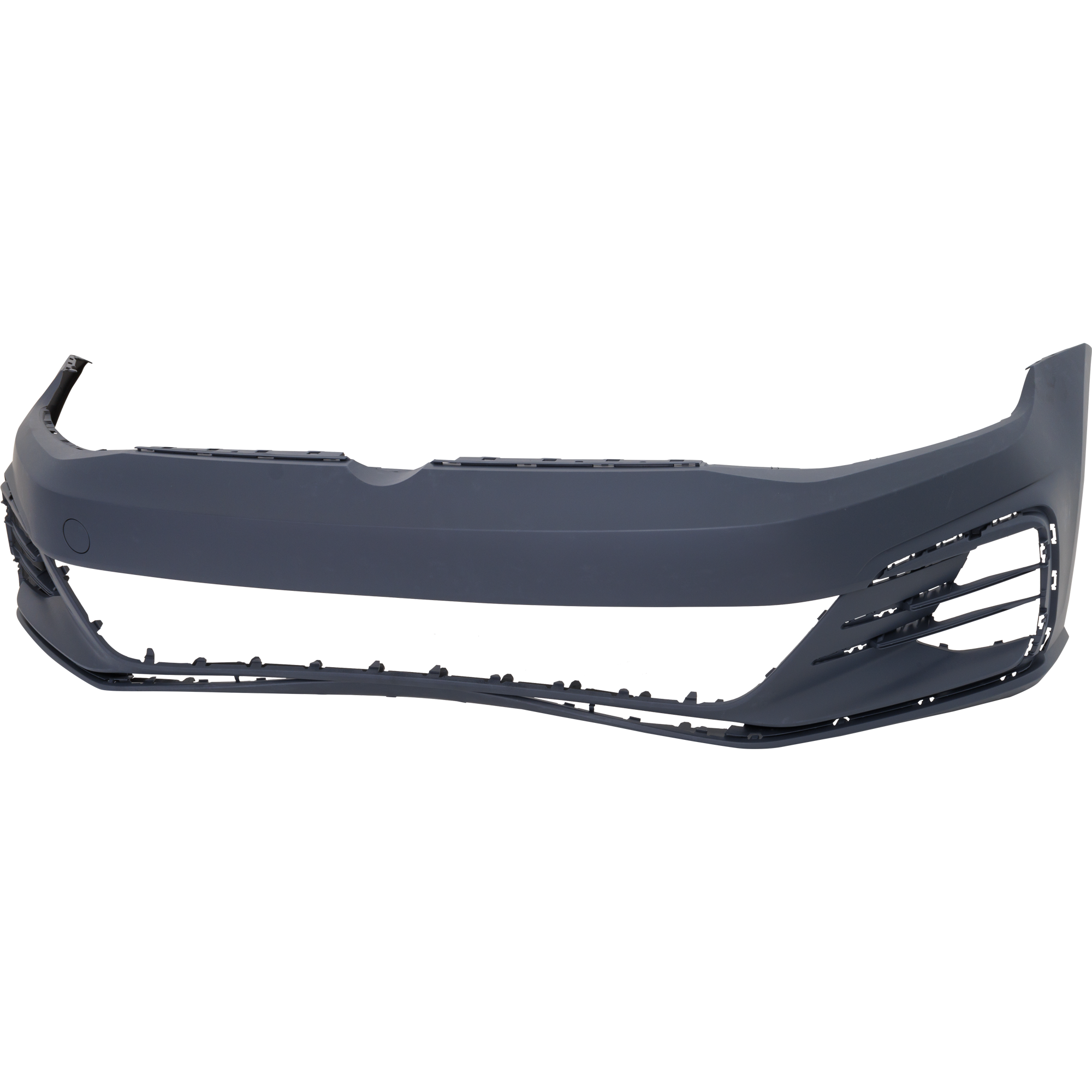 AM GOLF GTI 18-21 FRONT BUMPER COVER Primed w o HLW and Park Assist Sensor Holes SKU RV01030050P Partslink VW1000240 OEM 5GM807217BPGRU