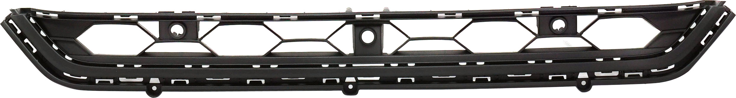 AM TIGUAN 18-21 FRONT BUMPER GRILLE Center Standard Style w Front View Camera w Park Distance Control Sensor Holes SKU RV01530011 Partslink VW1036145 OEM 5NN853671E9B9