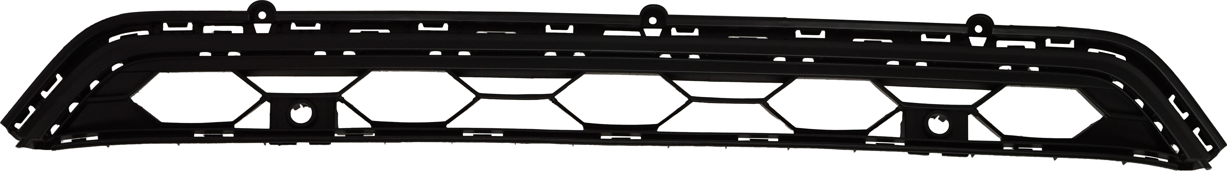 AM TIGUAN 18-21 FRONT BUMPER GRILLE Center Standard Style w o Front View Camera w Park Distance Control Sensor Holes SKU RV01530014 Partslink VW1036144 OEM 5NN853671D9B9