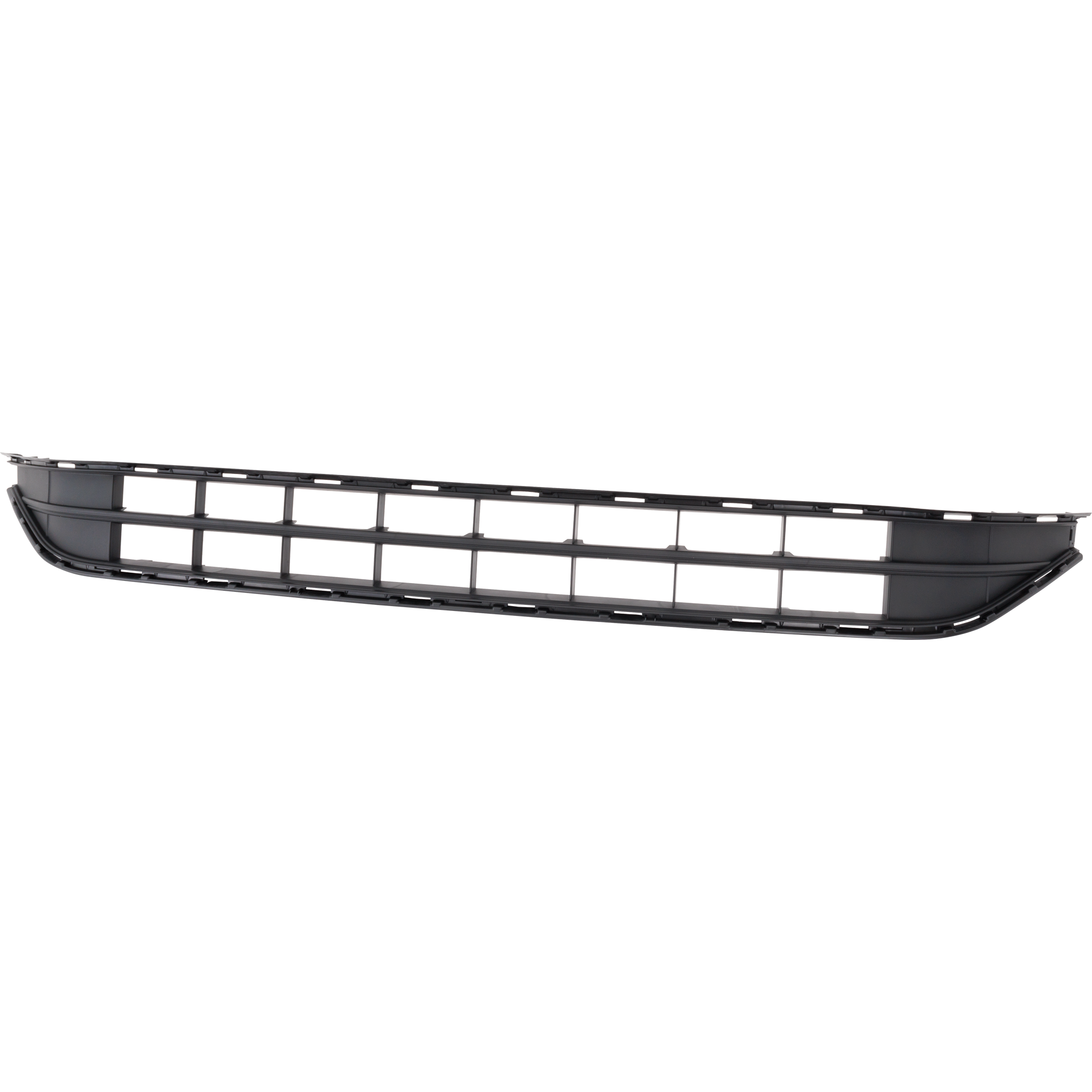 AM PASSAT 20-22 FRONT BUMPER GRILLE Lower Textured w o Parking Aid Sensor Holes SKU RV01530019 Partslink VW1036152 OEM 561853677J9B9