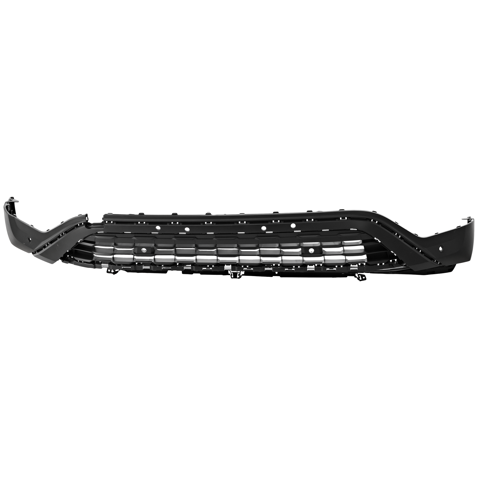 AM ATLAS 21-23 ATLAS CROSS SPORT 20-23 FRONT BUMPER GRILLE Lower Textured Gray w Parking Aid Sensor Hole and Aux Heater CAPA SKU RV01530030Q Partslink VW1015109C OEM 3CM8059019B9