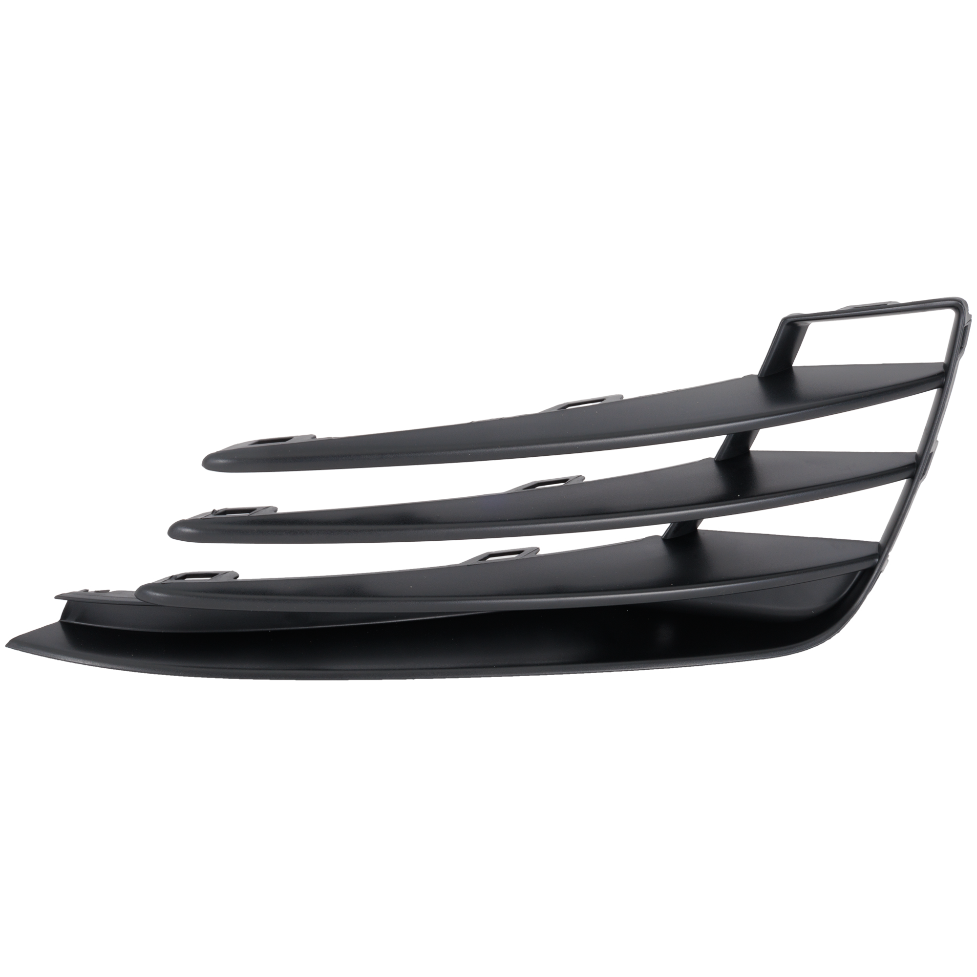 AM GTI 15-17 FRONT BUMPER GRILLE RH Outer Textured Black w Fog Light Holes SKU RV01530039 Partslink VW1039138 OEM 5GM853666D9B9
