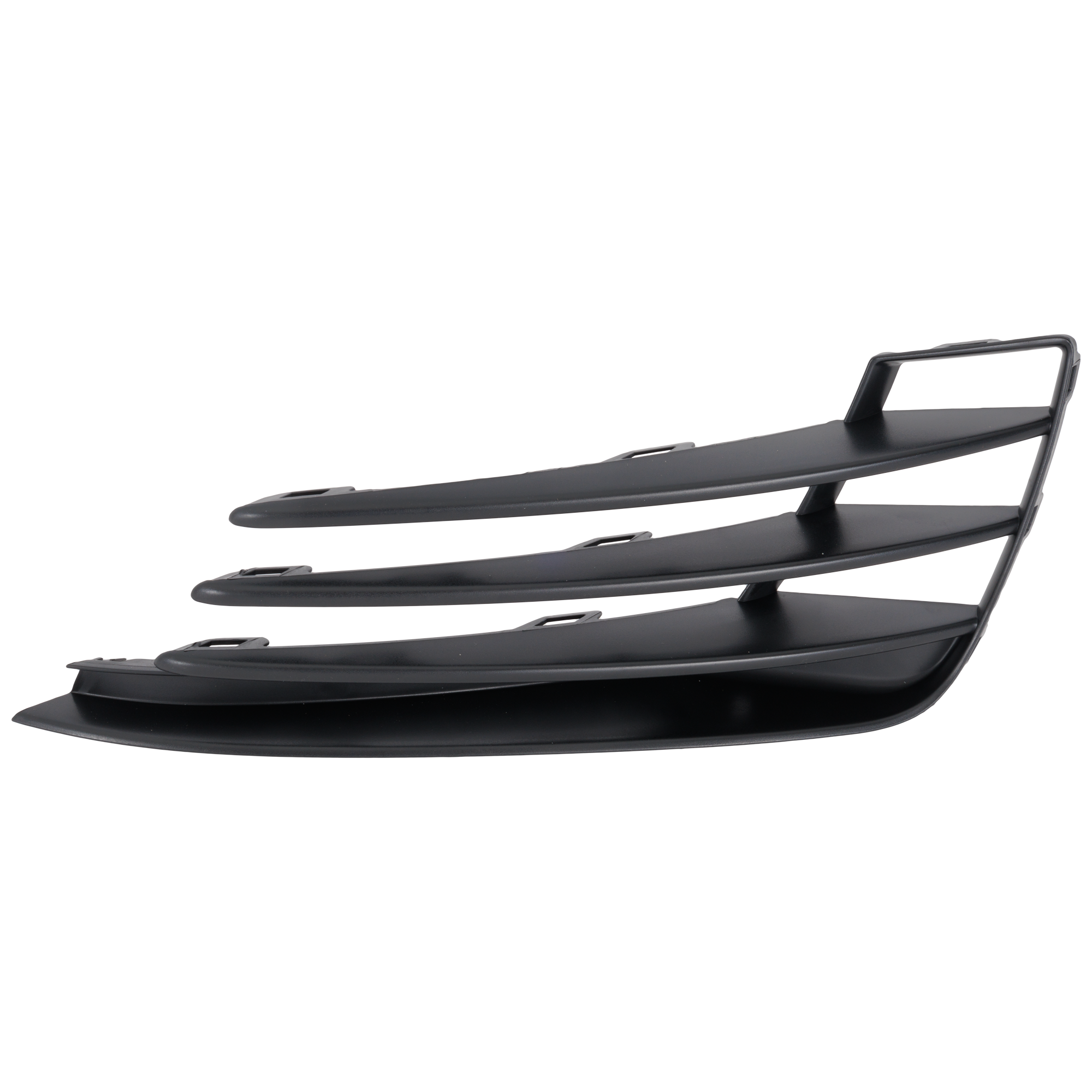 AM GTI 15-17 FRONT BUMPER GRILLE LH Outer Textured Black w Fog Light Holes SKU RV01530040 Partslink VW1038138 OEM 5GM853665D9B9