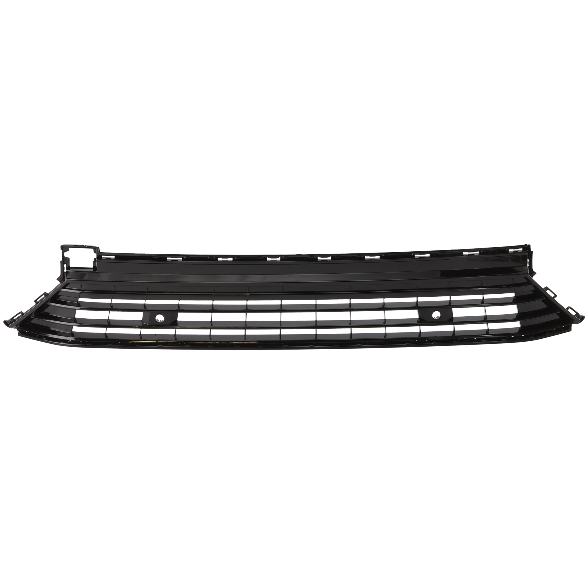 AM ATLAS 21-23 ATLAS CROSSPOR 20-23 TFRONT BUMPER GRILLE Center Gloss Black w R Line Package SKU RV01530044 Partslink VW1036157 OEM 3CN853671E041