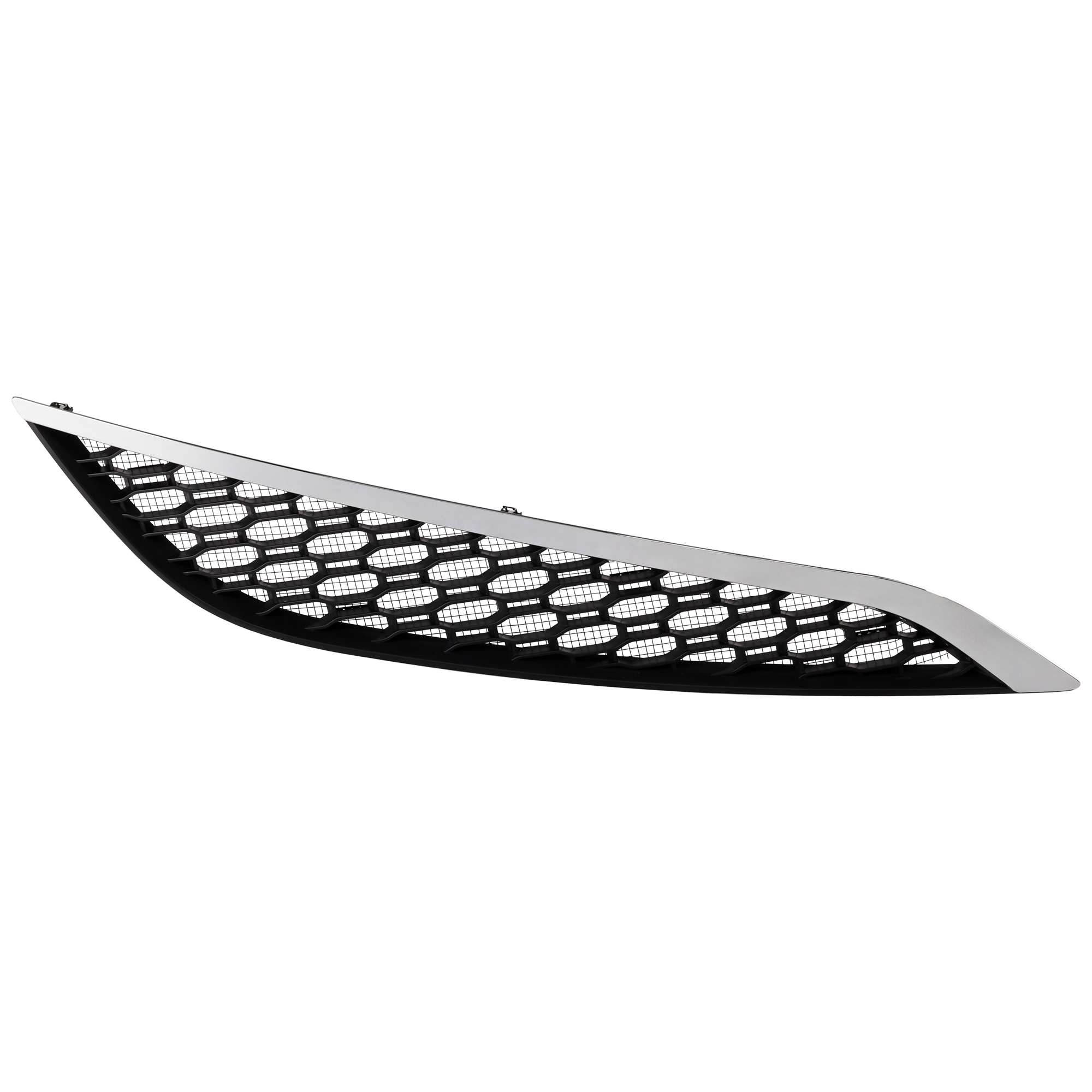 AM VOLVO HD VNL 18-23 FRONT BUMPER GRILLE RH Air Intake Grille Black w Silver Plated Decorative Strip SKU RV01530047 HD OEM 84751331