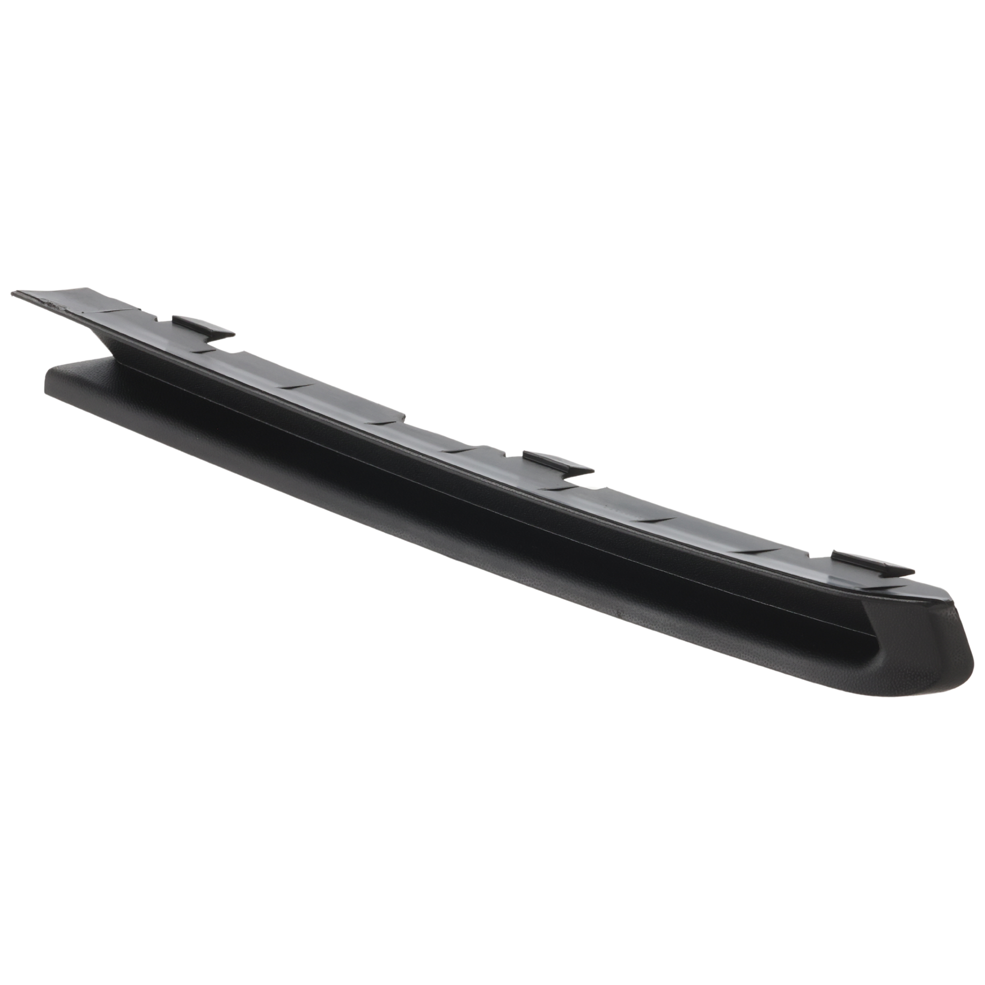 AM JETTA 15-18 FRONT BUMPER MOLDING LH End Plate Textured w o Fog Light Holes Exc. GLI Wolfsburg Edition Models SKU RV01610008 Partslink VW1038136 OEM 5C68072339B9