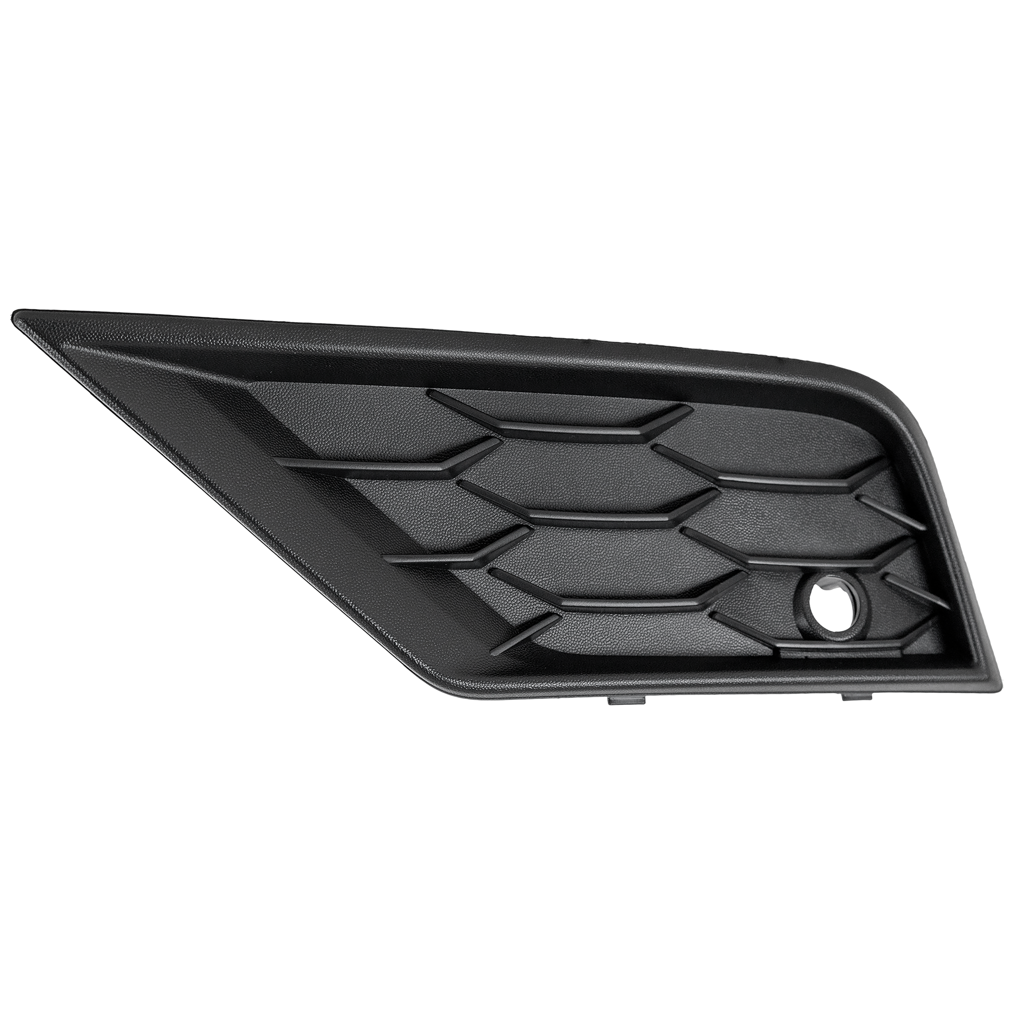 AM TIGUAN 18-21 FRONT BUMPER MOLDING LH Standard Style w Park Distance Control Sensor Holes SKU RV01610009 Partslink VW1038149 OEM 5NN8546629B9