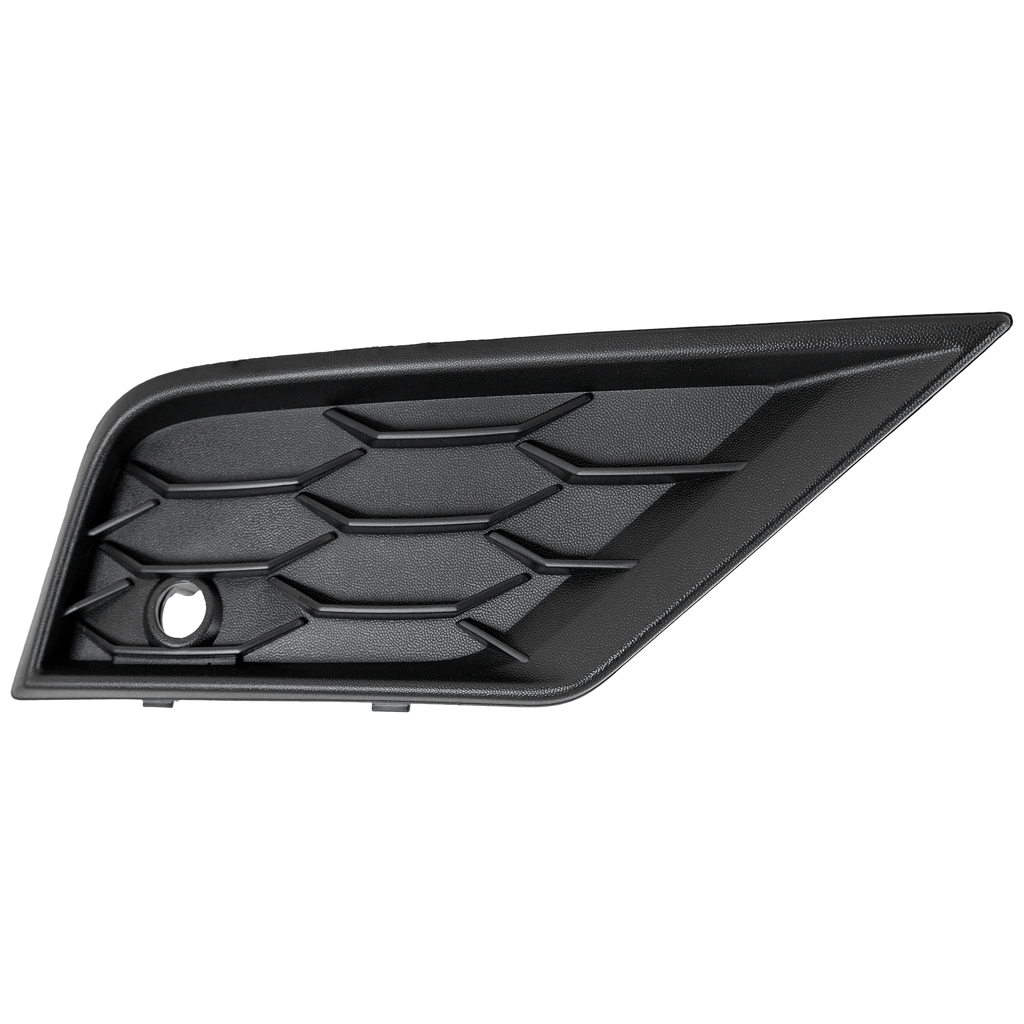 AM TIGUAN 18-21 FRONT BUMPER MOLDING RH Standard Style w Park Distance Control Sensor Holes SKU RV01610010 Partslink VW1039149 OEM 5NN8546619B9
