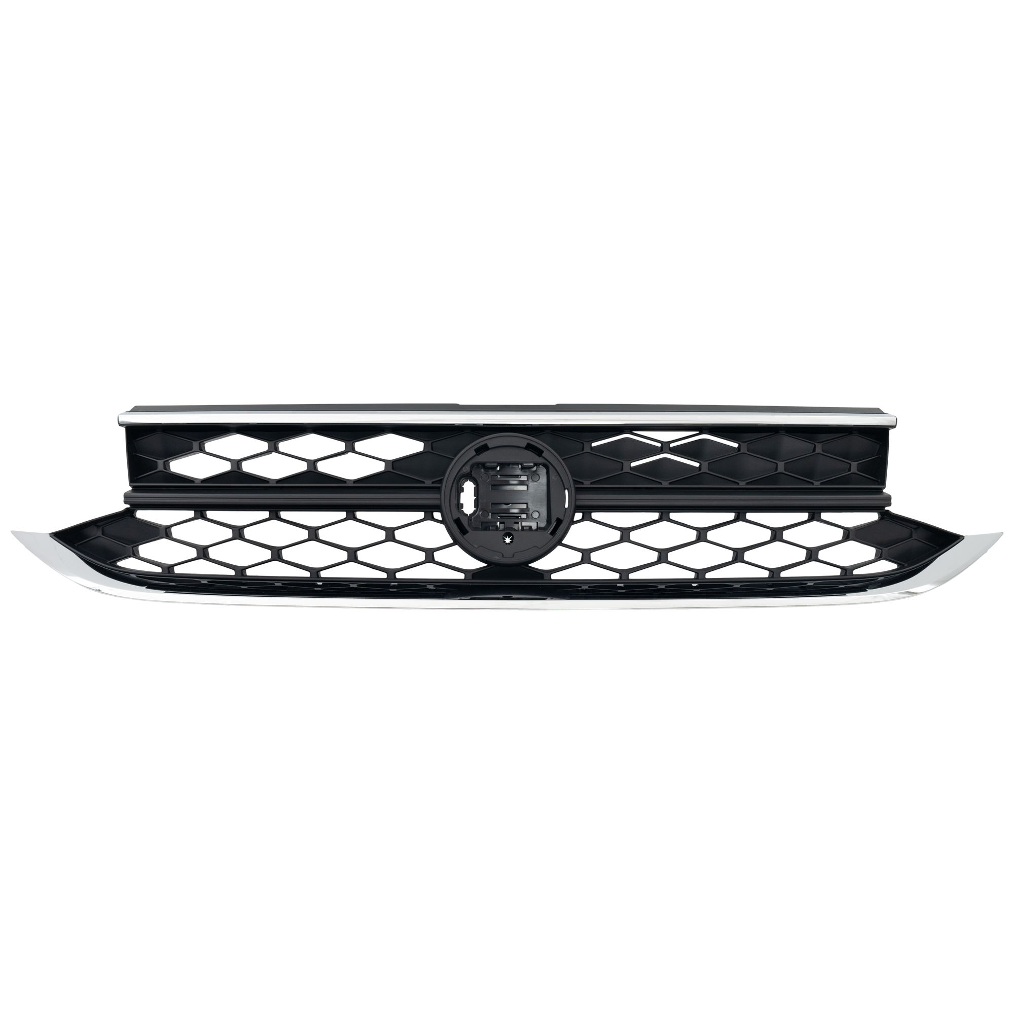 AM TAOS 22-23 GRILLE Textured Black Shell and Insert Comfortline SE S Trendline w Collision Mitigation Models CAPA SKU RV07010031Q Partslink VW1200186C OEM 2GJ853651AJZLL