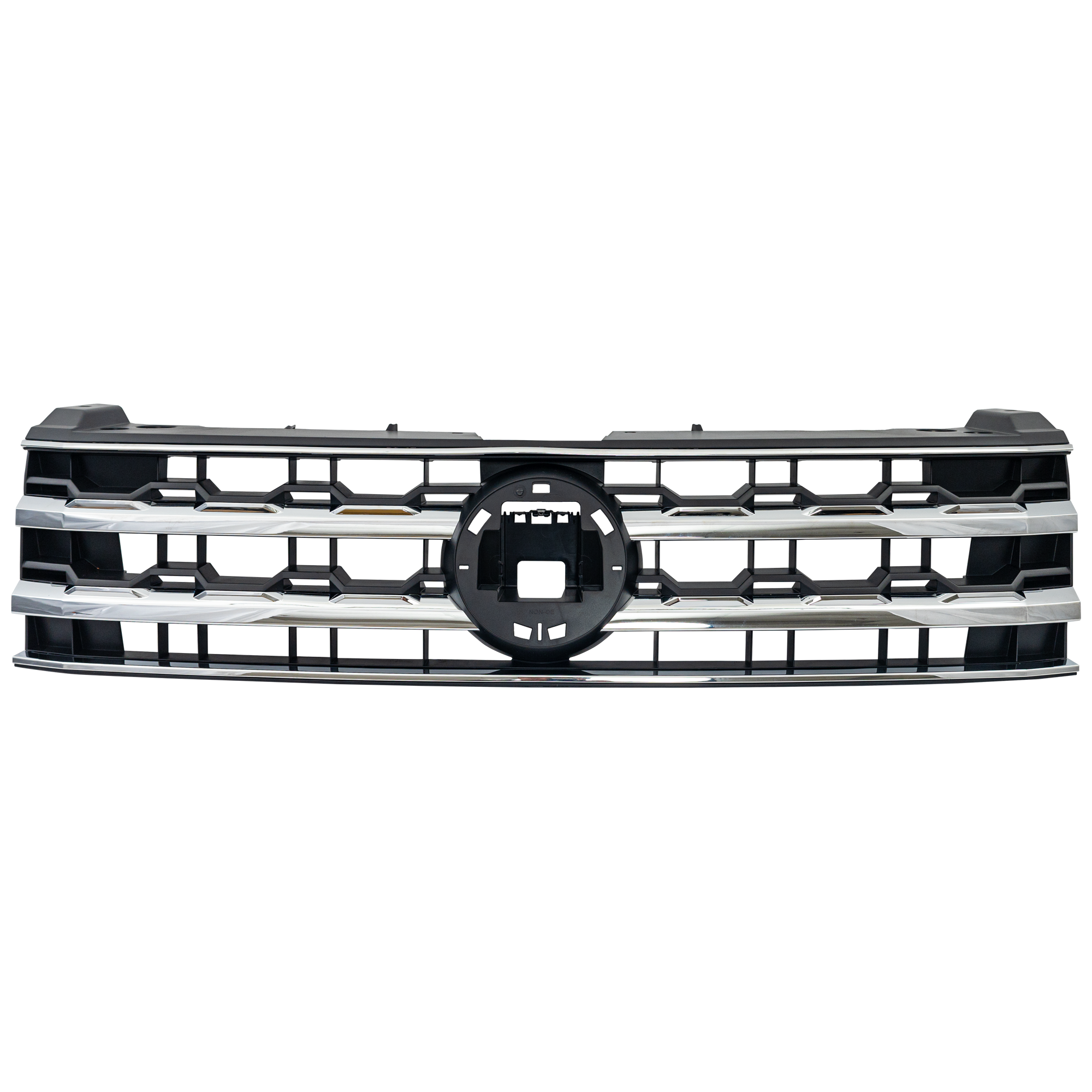 AM ATLAS 18-20 GRILLE Textured Black Shell w Chrome Insert SKU RV07010033 Partslink VW1200183 OEM 3CN853651ARYP