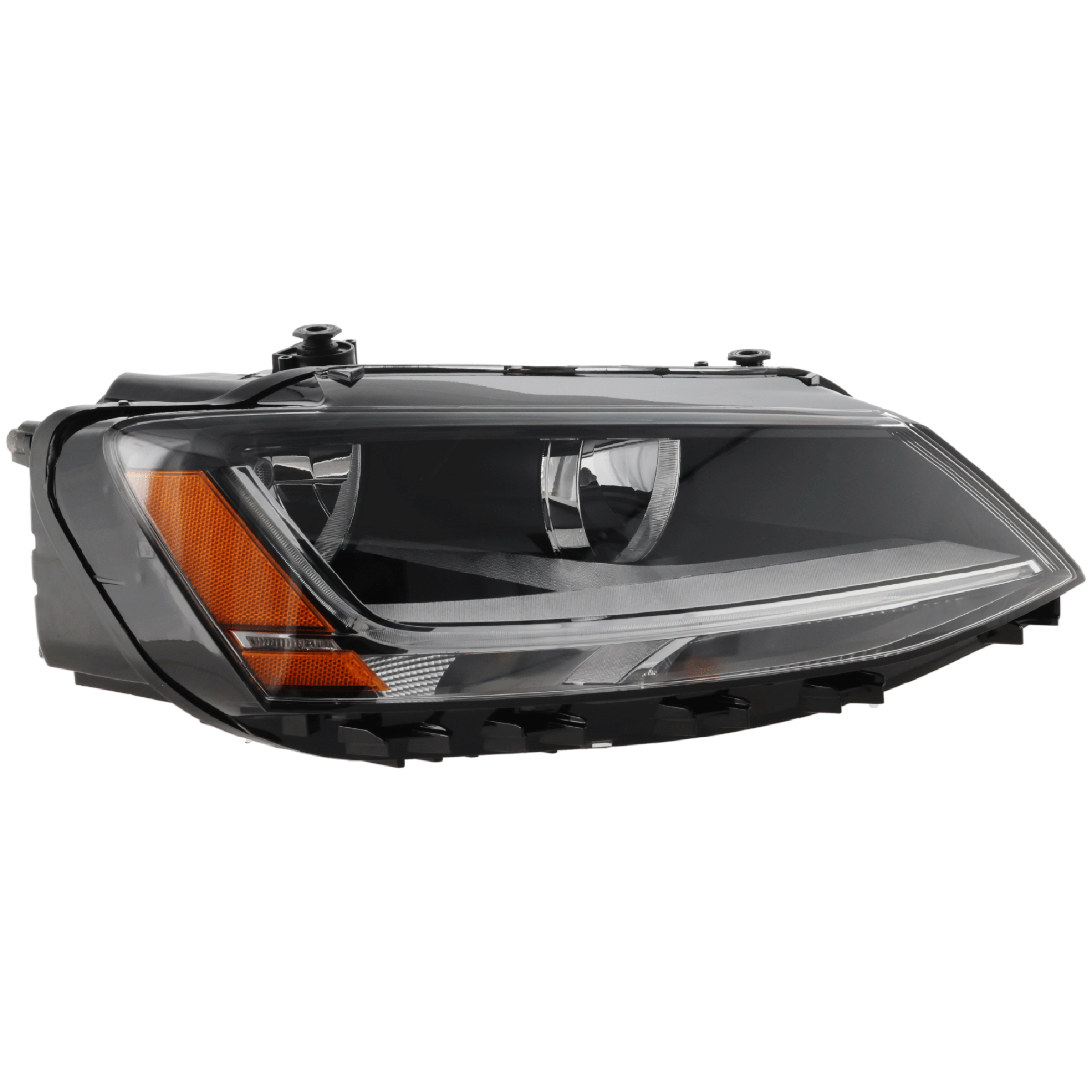 AM JETTA 17-18 HEAD LAMP RH Halogen w LED Daytime Running Light CAPA SKU RV10010007Q Partslink VW2503168C OEM 5C7941006J