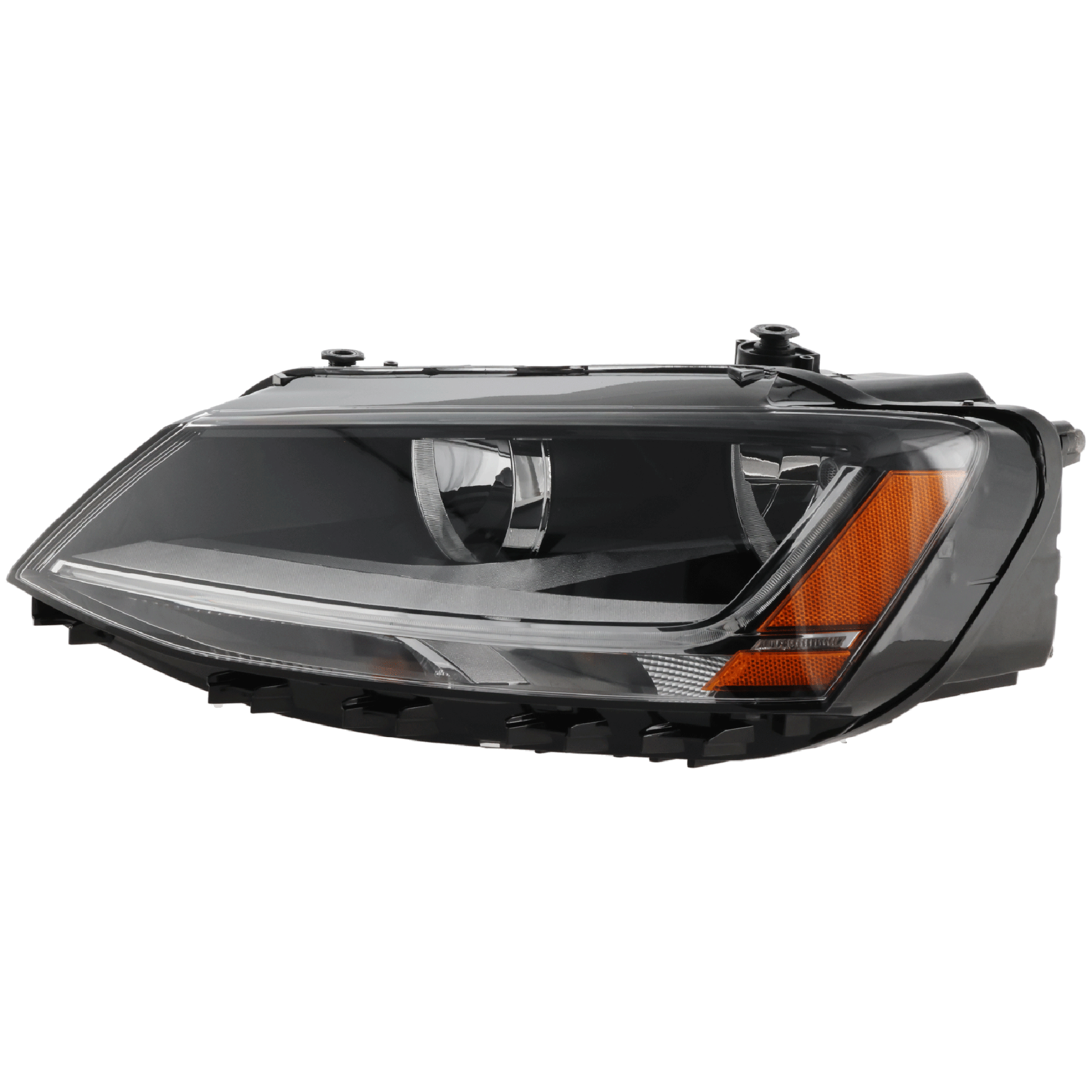 AM JETTA 17-18 HEAD LAMP LH Halogen w LED Daytime Running Light SKU RV10010008 Partslink VW2502168 OEM 5C7941005J