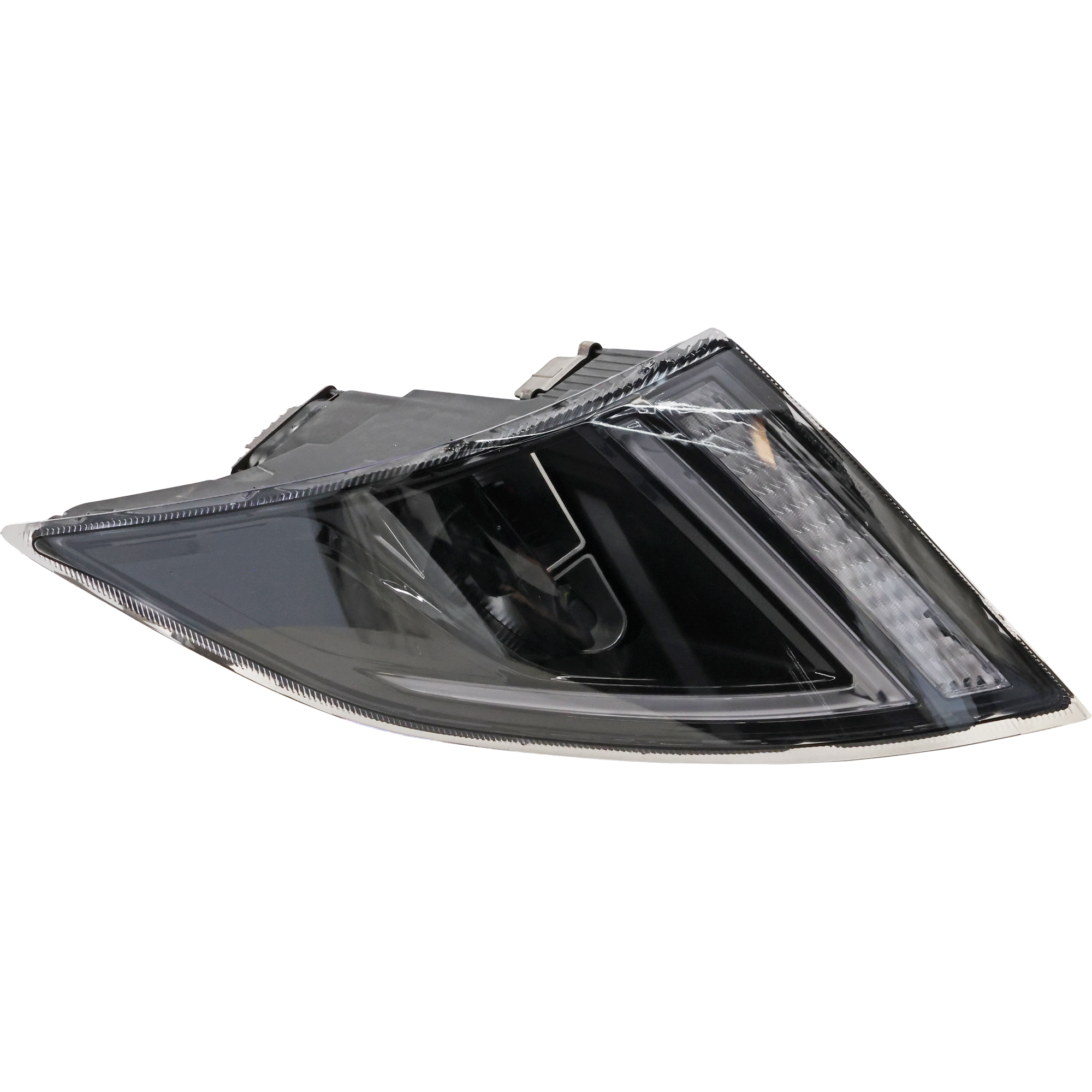 AM VOLVO HD VNL VNR 18-21 HEAD LAMP LH Assembly LED Premium w LED Module w Signature Daytime Running Light SKU RV10010050 HDA OEM 78619542 PFM