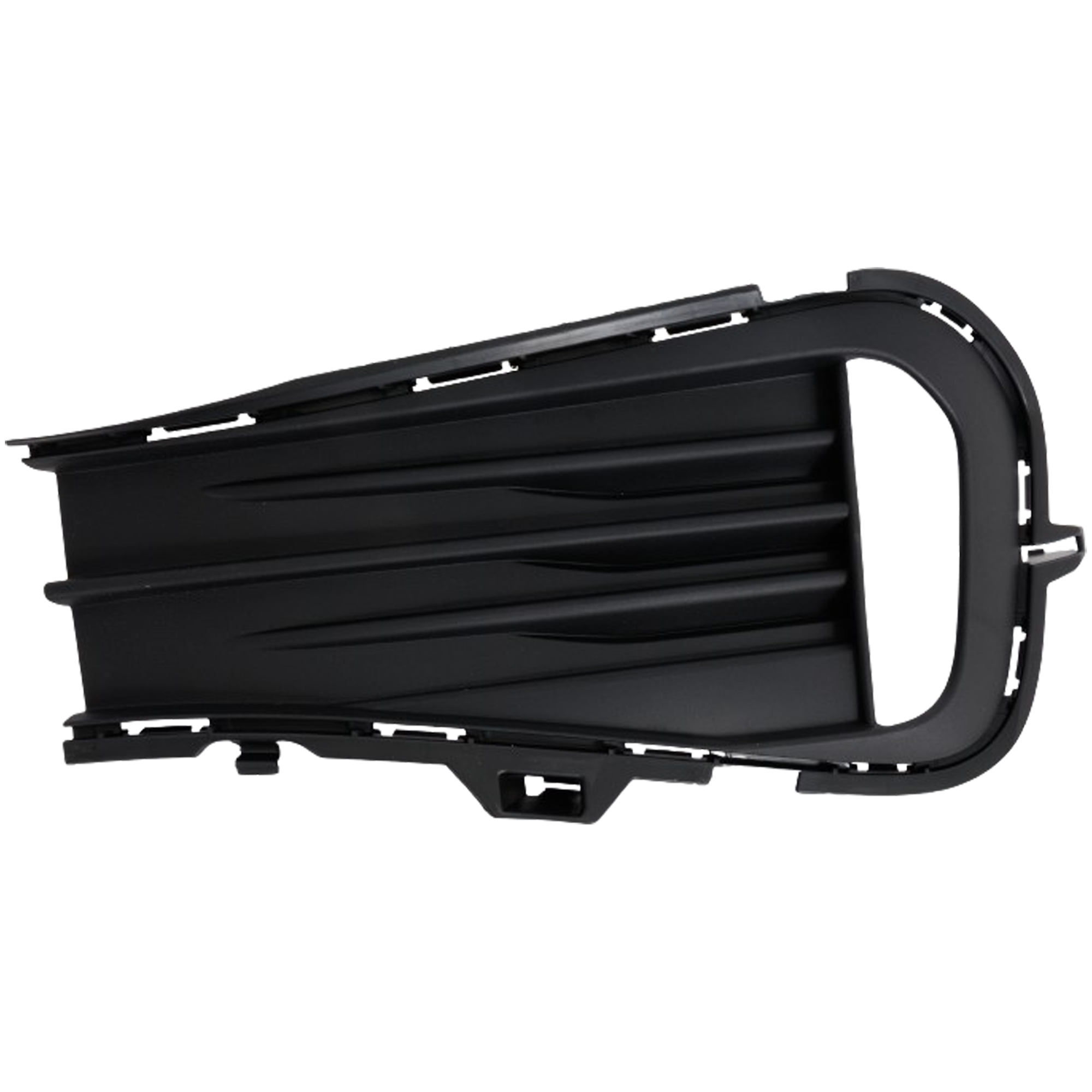 AM JETTA 22-23 FRONT FOG LAMP MOLDING RH Outer Grille Black w Sport Pkg Comfortline Highline SEL Sport Models SKU RV10810007 Partslink VW1039176 OEM 17A853666D9B9