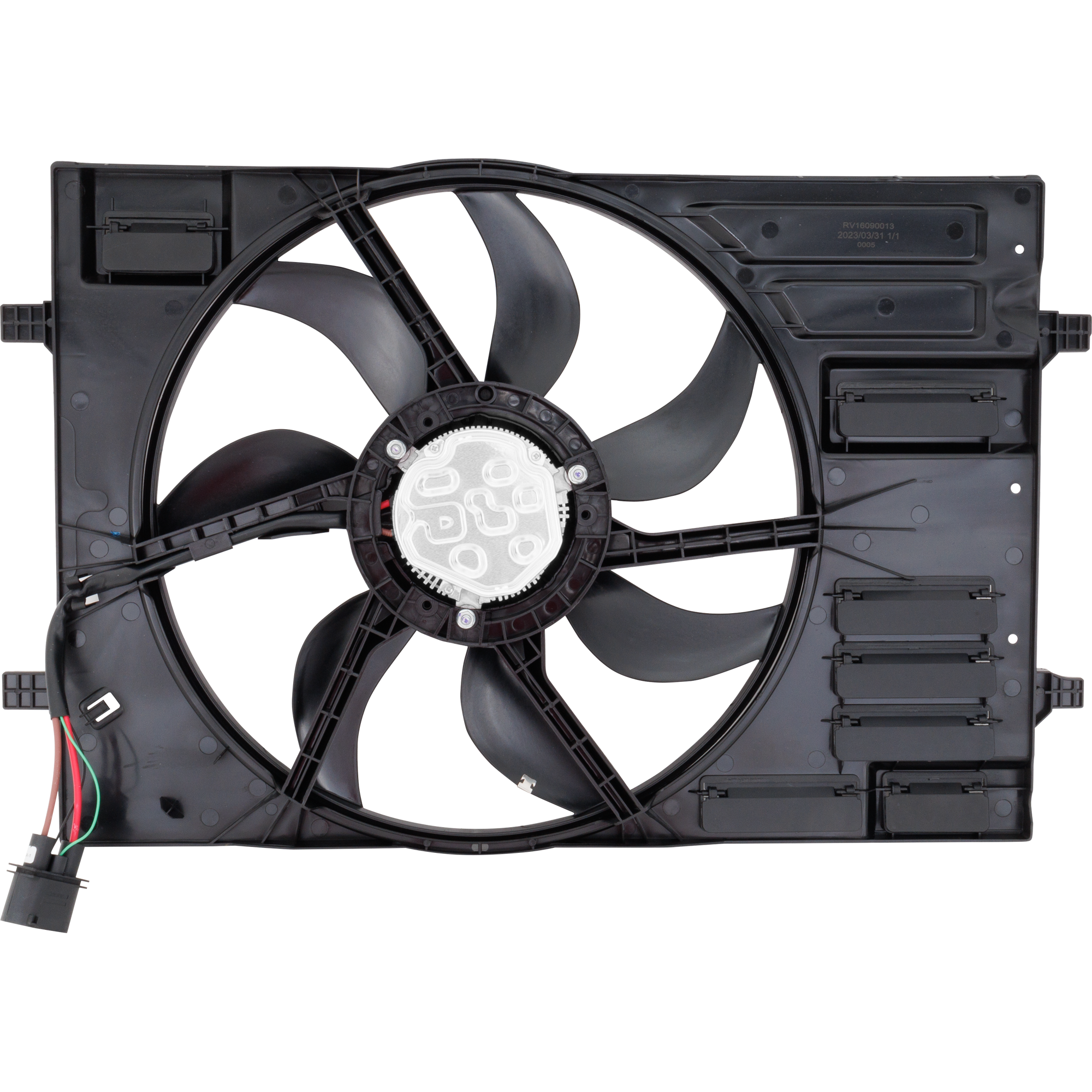 AM GTI 15-21 GOLF 15-18 A3-15-20 RADIATOR FAN ASSEMBLY SKU RV16090013 Partslink AU3115116 OEM 5Q0121203DE