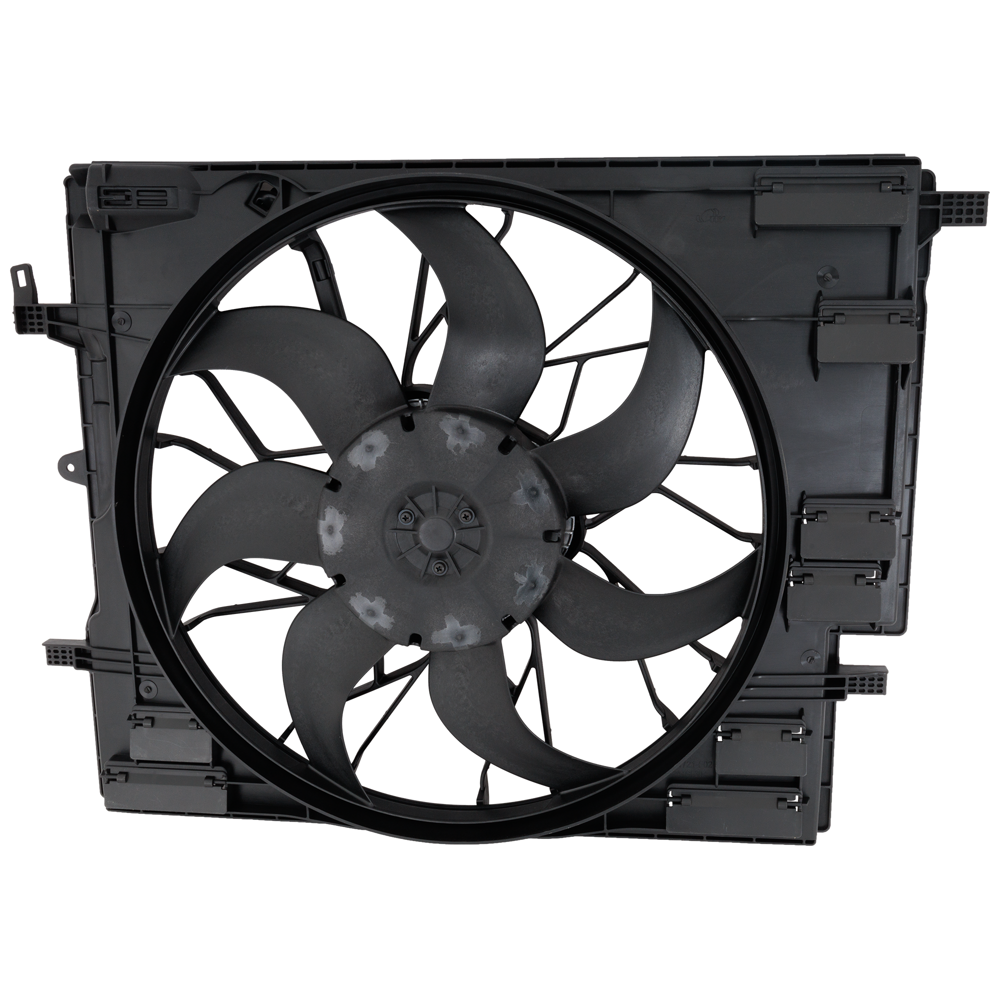 AM S90-17-21 V90 V60-19-21 RADIATOR FAN ASSEMBLY Single Fan Excludes Plug In Models SKU RV16090014 Partslink VO3115121 OEM 32411235