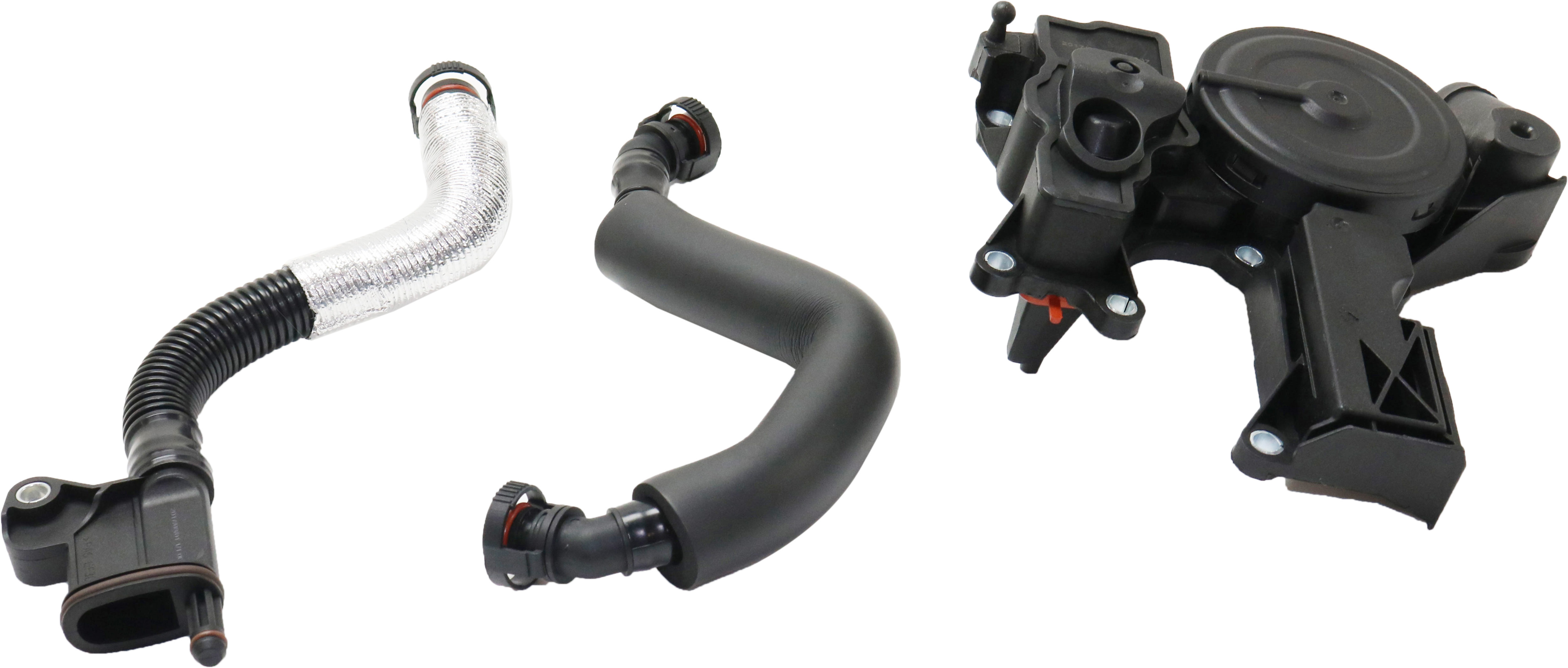 AM A3 QUATTRO JETTA 08-13 TIGUAN 09-16 CRANKCASE VENT VALVE 3 Piece Kit SKU RV31660001 OEM 06H103495AC 06J103213D 06J1032