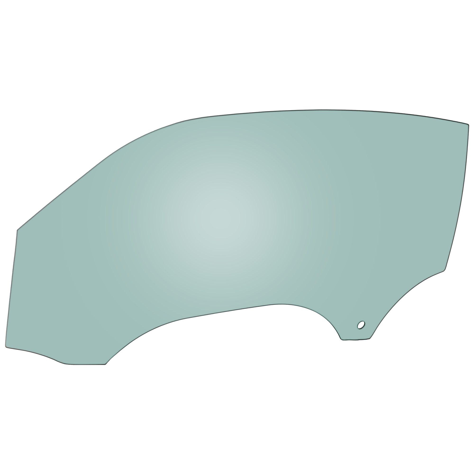 AM BEETLE 12-19 FRONT DOOR GLASS LH Green Tint w Solar SKU RV48010010 OEM 5C5845201