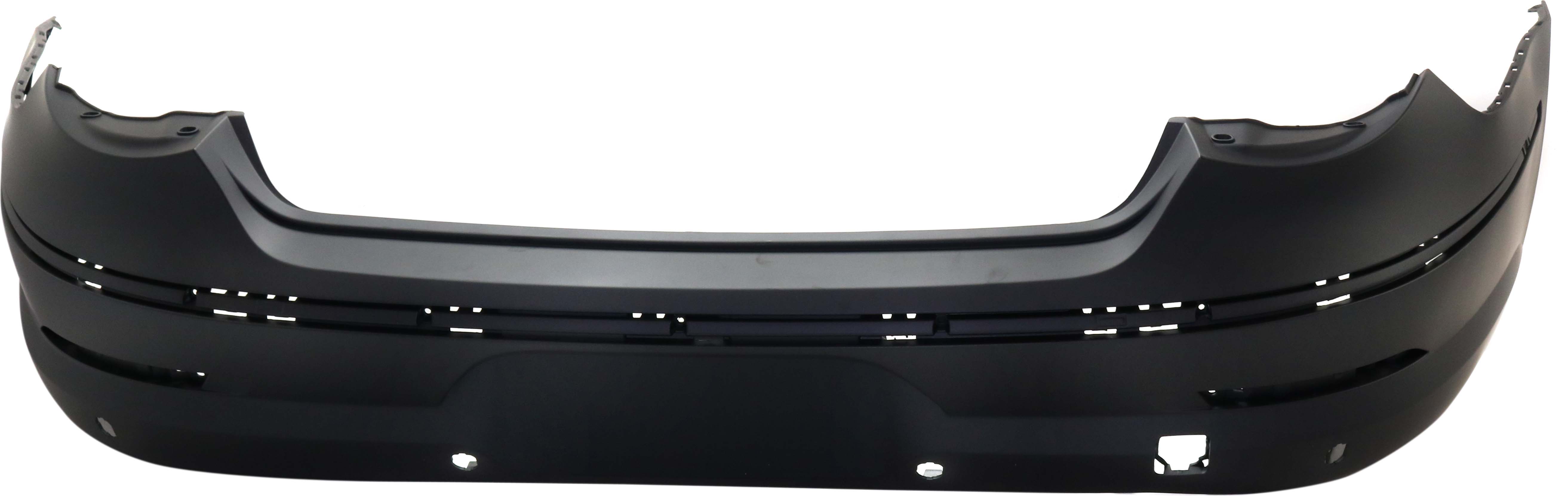 AM PASSAT CC 09-12 REAR BUMPER COVER Primed w Parking Aid Snsr Holes CAPA SKU RV76010001PQ Partslink VW1100178C OEM 3C8807417QGRU