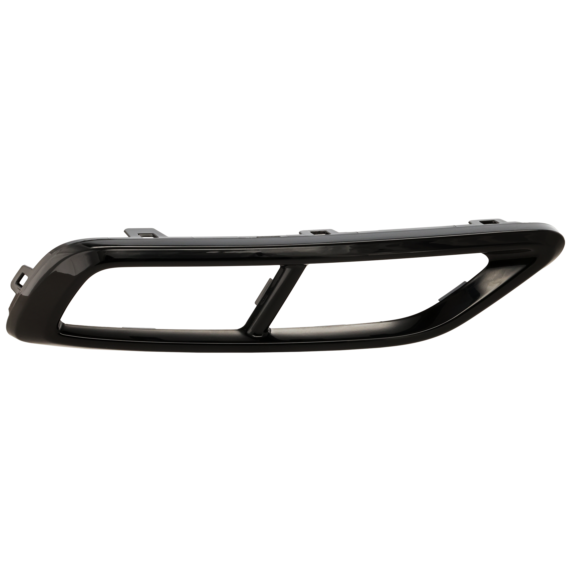 AM TIGUAN 22-24 REAR BUMPER MOLDING LH Tail Pipe Cover Gloss Black Comfort R Line Black SE R Line Black Models SKU RV76350026 Partslink VW1146118 OEM 5NN807833D041