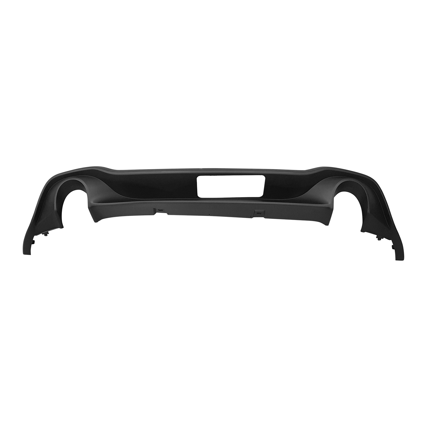 AM GOLF R GTI 22-23 REAR BUMPER MOLDING Lower Diffuser Textured Black SKU RV76350030 Partslink VW1195125 OEM 5H6807568D9B9
