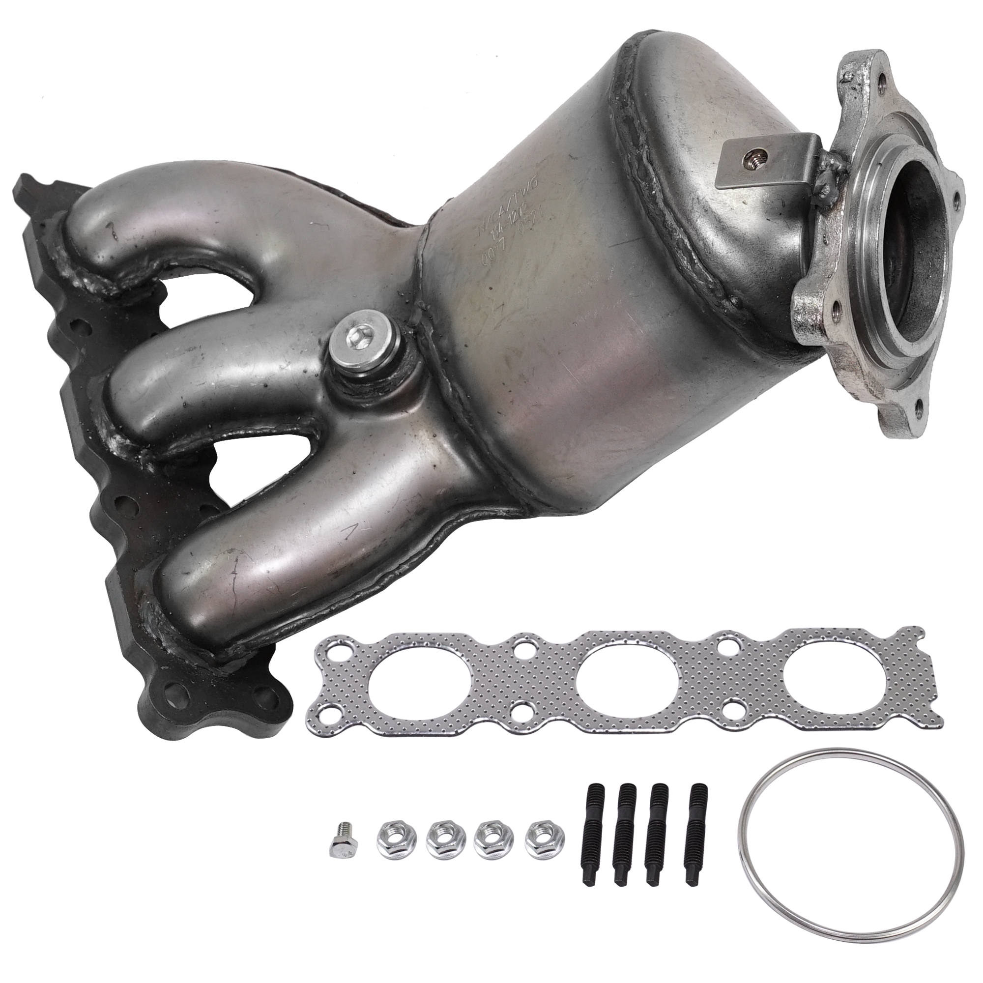 AM S80-07-10 LR2-08-12 V70 XC70-08-10 XC60-10-10 CATALYTIC CONVERTER LH 6 Cyl 3.2L Eng. w Exhaust Manifold SKU RV96030001