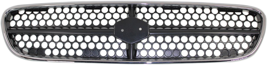 AM ESTEEM 99-00 GRILLE Chrome Shell Painted Silver Black Insert SKU S070103 Partslink SZ1200116 OEM 7211165G00K9T