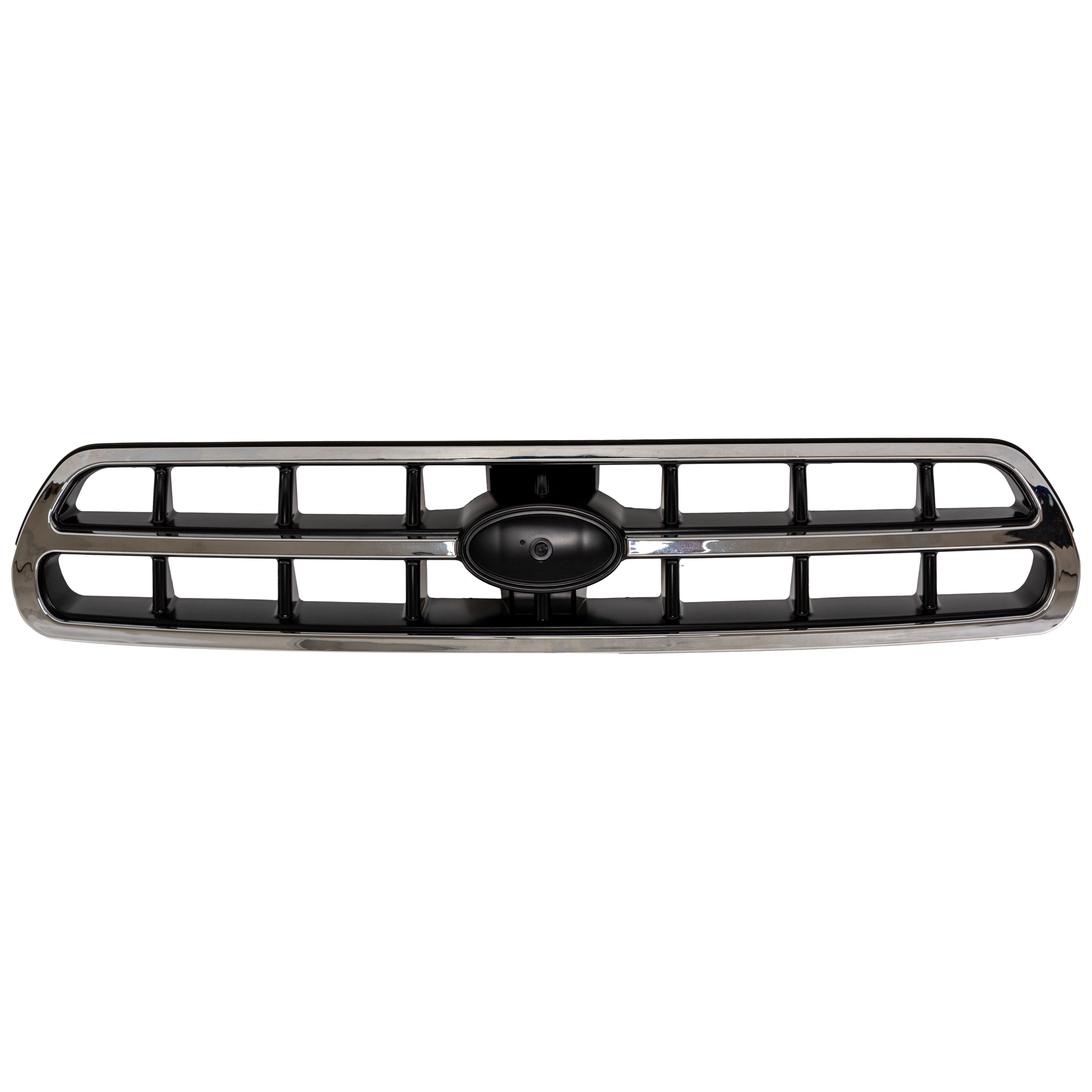 AM OUTBACK 00-02 GRILLE Plastic Chrome Shell Painted Black Insert SKU S070112 Partslink SU1200122 OEM 91121AE470-91121AE04A