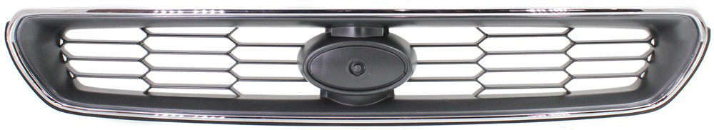 AM LEGACY 03-04 GRILLE ABS Plastic Chrome Shell Painted Silver Black Insert Exc. Outback Model SKU S070115 Partslink SU1200125 OEM 91121AE490