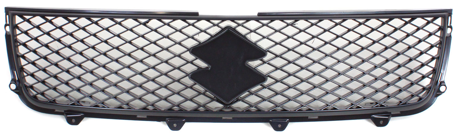 AM GRAND VITARA 06-10 GRILLE Plastic Painted Silver Shell and Insert Black SKU S070126P Partslink SZ1200122 OEM 7174165J0038B
