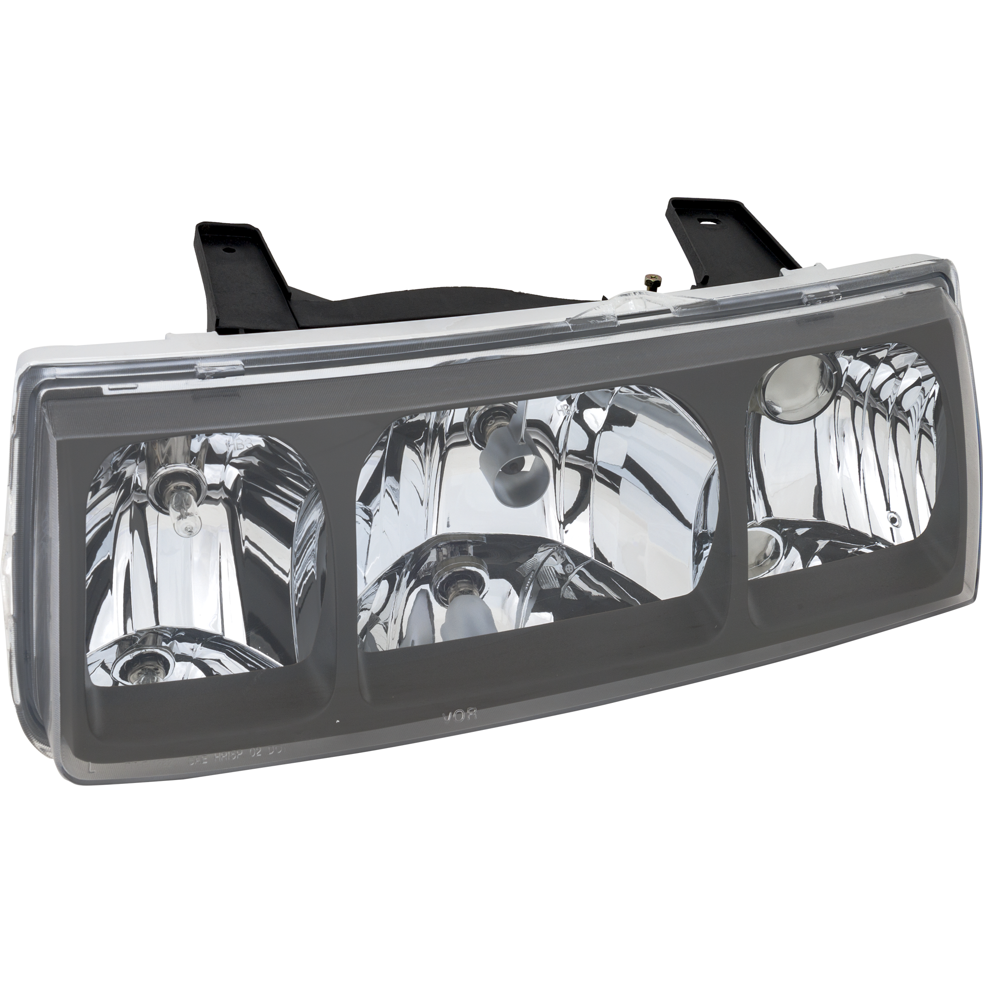 AM VUE 02-04 HEAD LAMP LH Assembly Halogen Black Interior SKU S100104 Partslink GM2502228 OEM 22702945