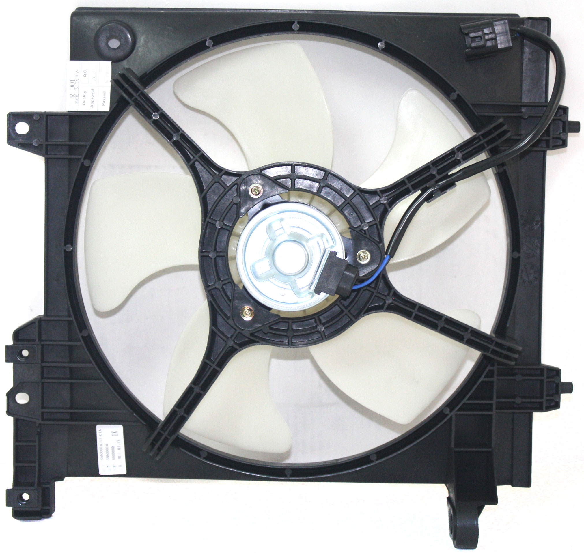 AM LEGACY 00-04 BAJA 03-06 RADIATOR FAN SHROUD ASSEMBLY 4 cyl SKU S160912 Partslink SU3117101 OEM 45122AE00A PFM 45121AE00A