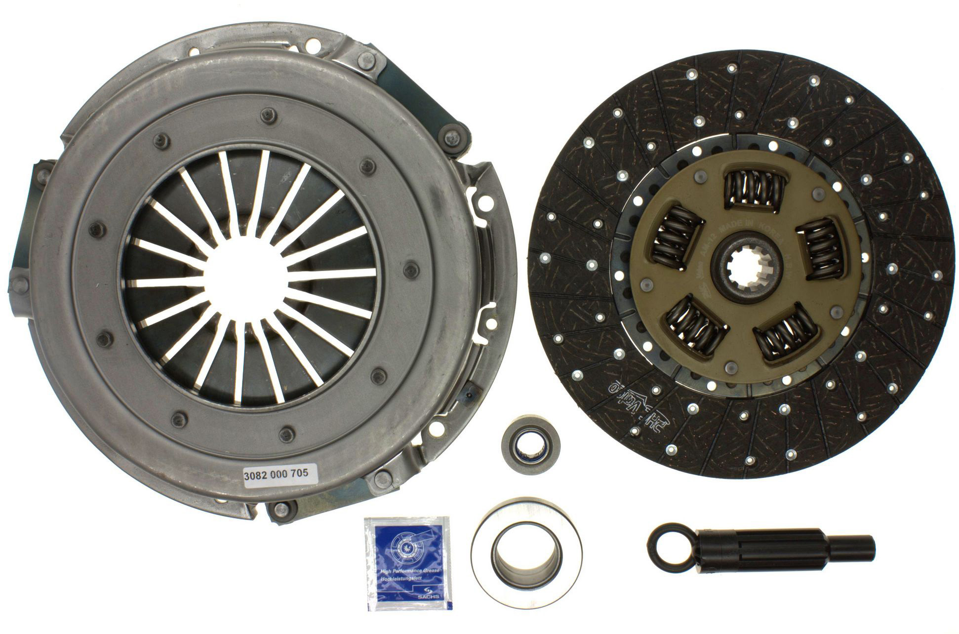 AM SACHS CLUTCH KIT 10-1-2 in. OD x 1-1-16 in. ID disc diameter 10 teeth Does not include flywheel SKU S2K004801
