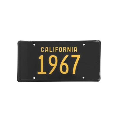 AM License Plate SKU SDCACCLP67C