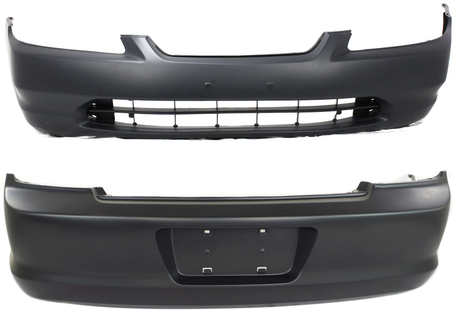AM ACCORD 98-00 FRONT AND REAR BUMPER COVER Primed Coupe SKU SET 10111P 2 Partslink HO1000179 HO1100185 OEM 04711S82A90ZZ 04715S82A90ZZ