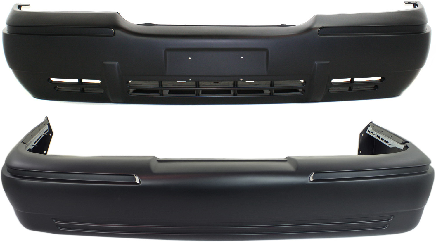 AM GRAND MARQUIS 98-02 FRONT AND REAR BUMPER COVER Primed SKU SET 10350P 2 Partslink FO1000423 FO1100280 OEM 9W3Z17K835AAPTM XW3Z17D957BA