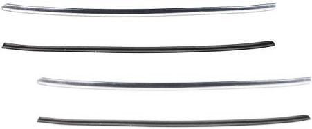 AM GRAND MARQUIS 98-02 FRONT BUMPER MOLDING SET of 2 RH=LH Plastic Chrome SKU SET 10355 Partslink FO1057281 OEM F8MZ17C829AA
