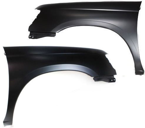 AM FRONTIER 98-00 FRONT FENDER RH AND LH Primed 2WD w o Modling Holes SKU SET 10526 Partslink NI1240158 NI1241158 OEM 631123S530-631133S530