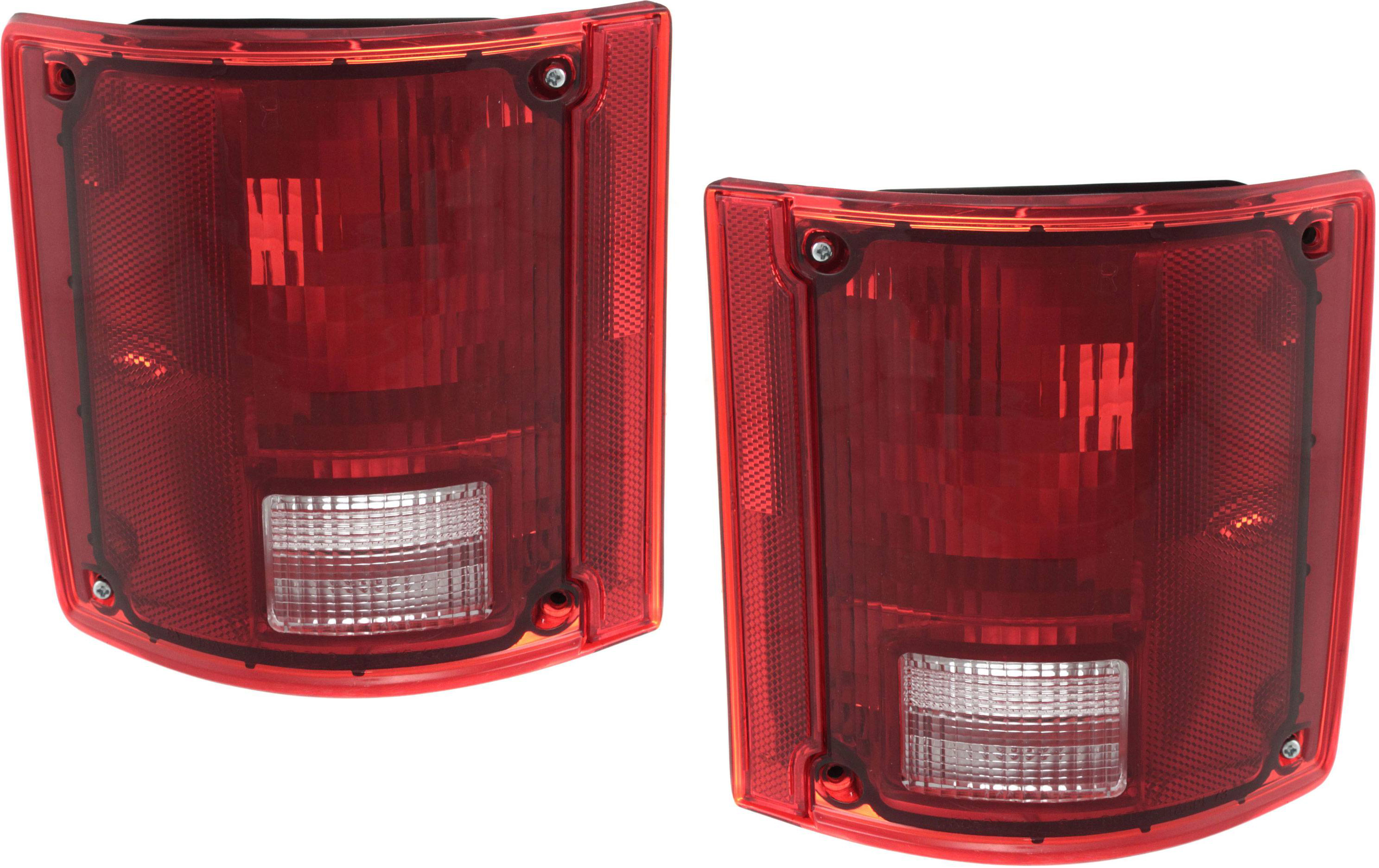 AM SUBURBAN 78-91 TAIL LAMP RH AND LH Lens and Housing Halogen w o Chrome Trim SKU SET 11-1282-01 Partslink GM2800121 GM2801121 OEM 5965775-5965771-5965775 PFM 59