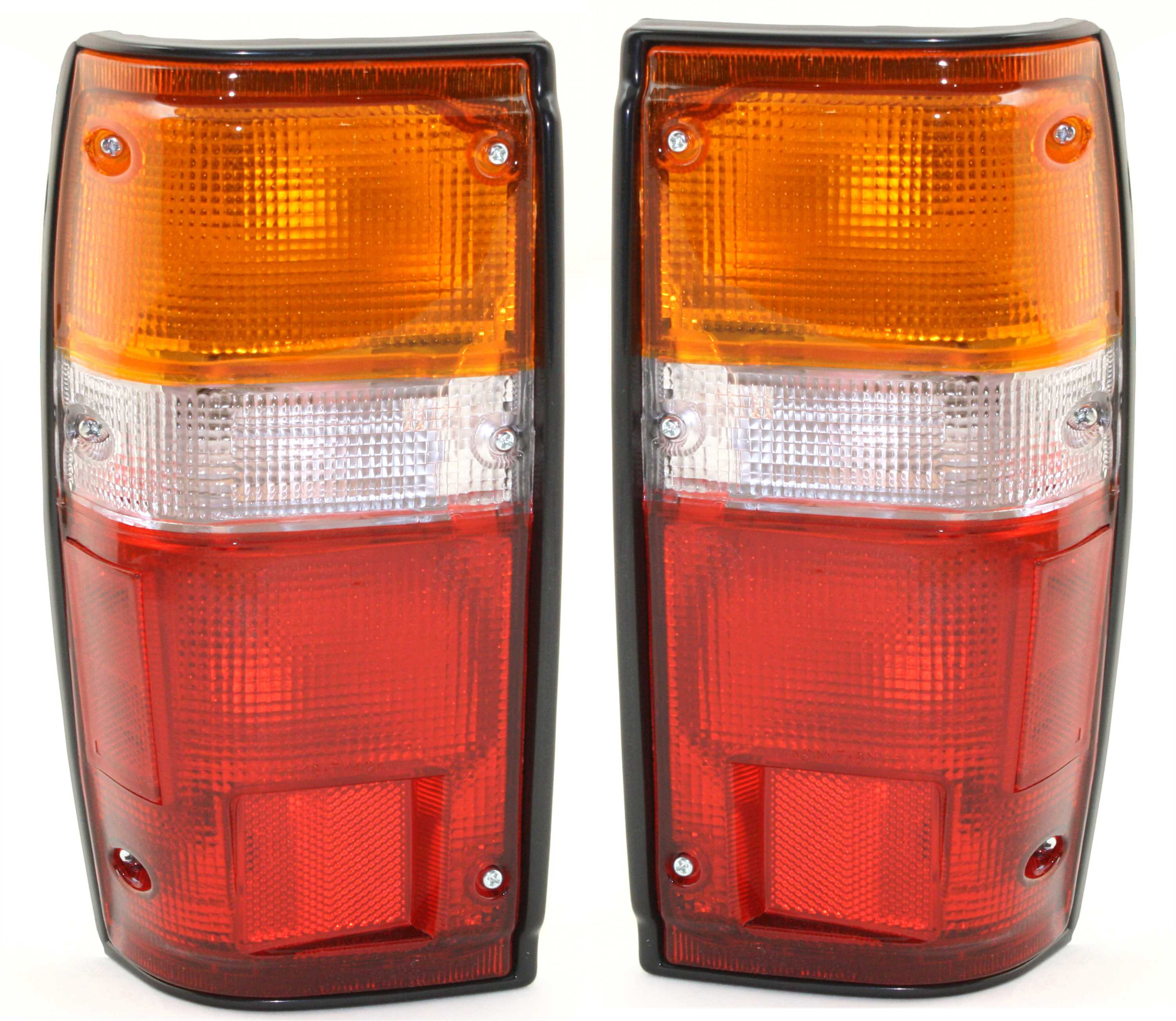 AM 4RUNNER 84-89 TAIL LAMP RH AND LH Assembly Halogen w Black Trim SKU SET 11-1347-00 Partslink TO2800103 TO2801103 OEM 8155089149-8156089149