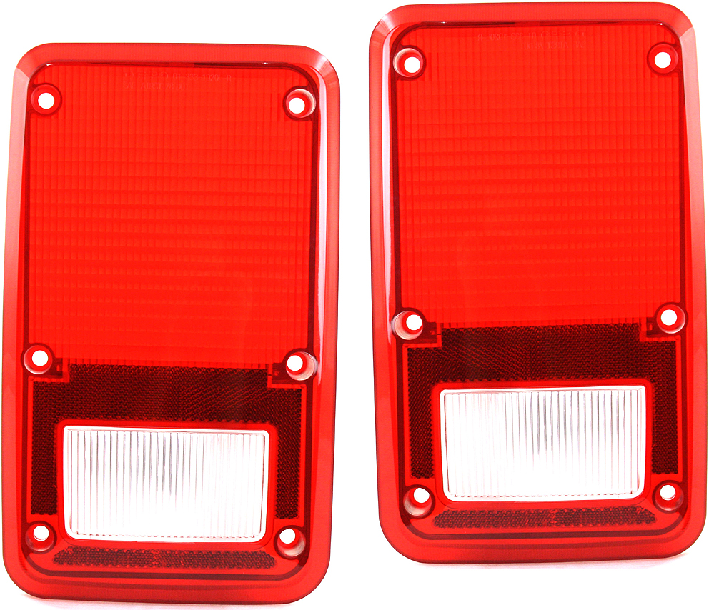 AM VAN FULL SIZE 78-93 TAIL LAMP LENS RH and LH SKU SET 11-1435-02 Partslink CH2809102 CH2808102 OEM 4057972-4057973