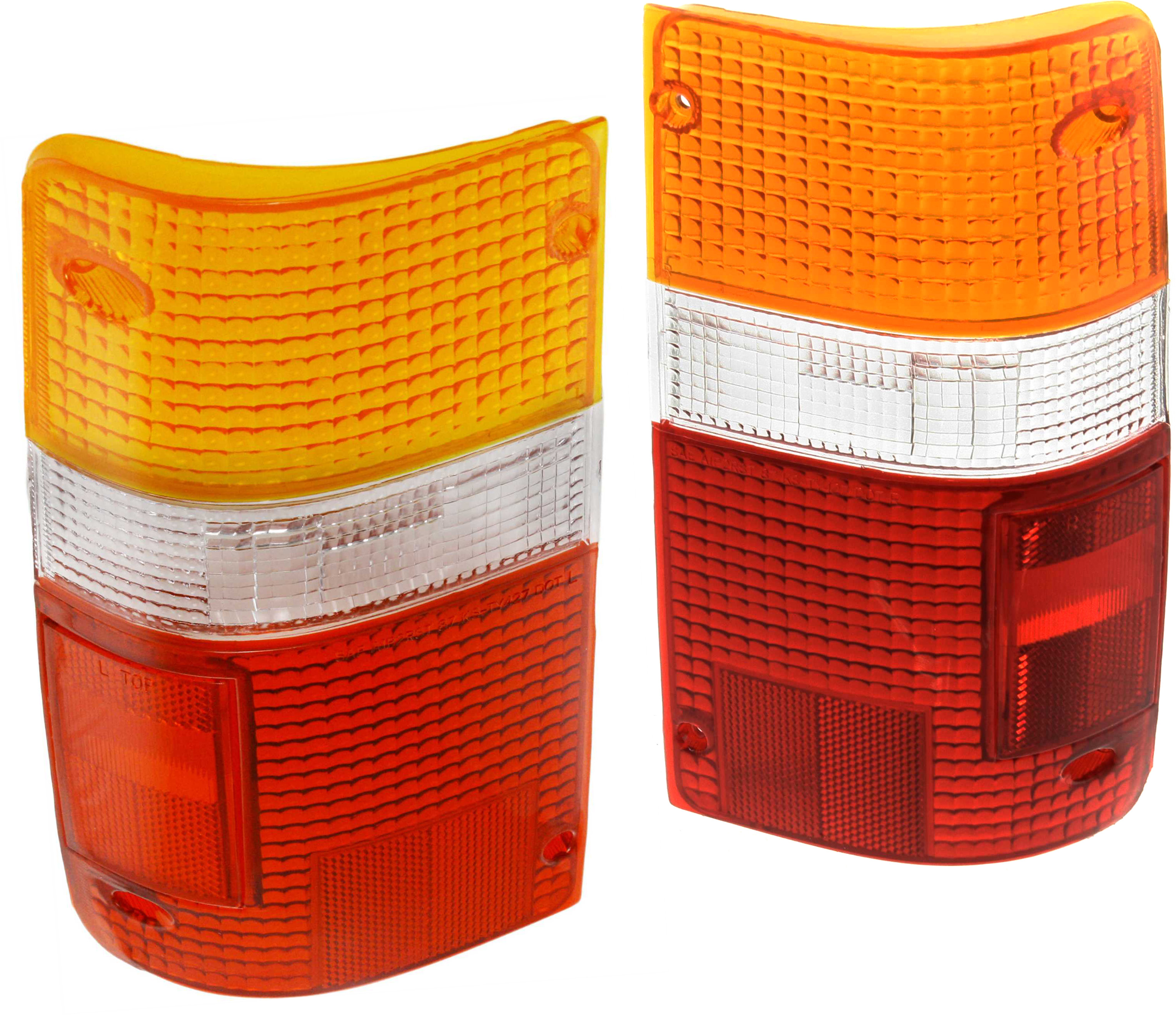 AM TOYOTA PICKUP 89-95 TAIL LAMP LENS RH and LH SKU SET 11-1654-02 Partslink TO2809101 TO2808101 OEM 8155189166-8156189166