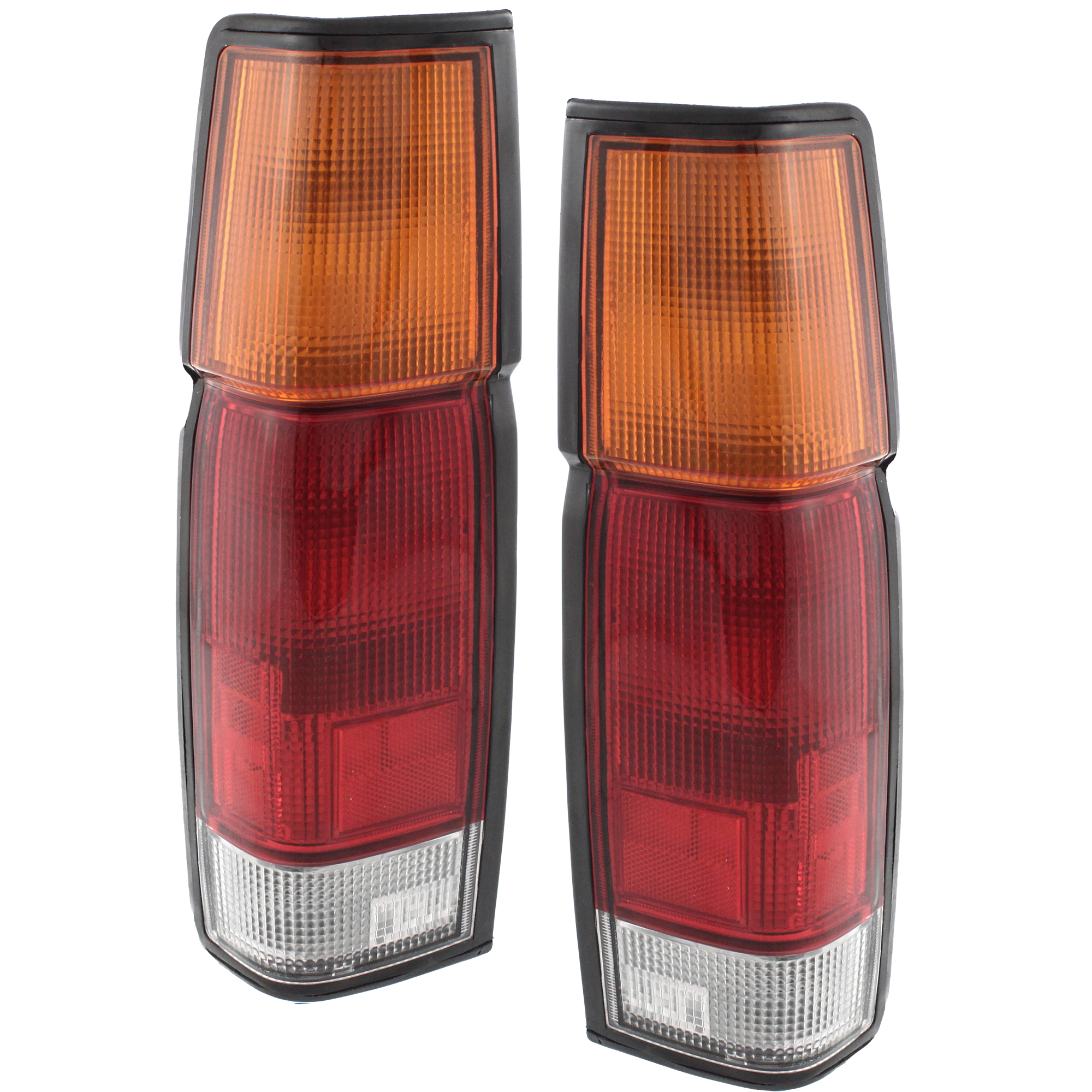 AM NISSAN PICKUP 95-97 TAIL LAMP RH AND LH Assembly Halogen w o Dual Rear Wheels SKU SET 11-1681-00 Partslink NI2801103 NI2800103 OEM B65503B300 B65553B300