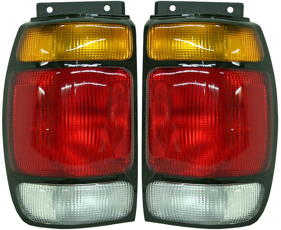 AM EXPLORER 95-97 TAIL LAMP RH AND LH Lens and Housing SKU SET 11-3053-01 Partslink FO2801113 FO2800113 OEM F67Z13404AA F67Z13405AA